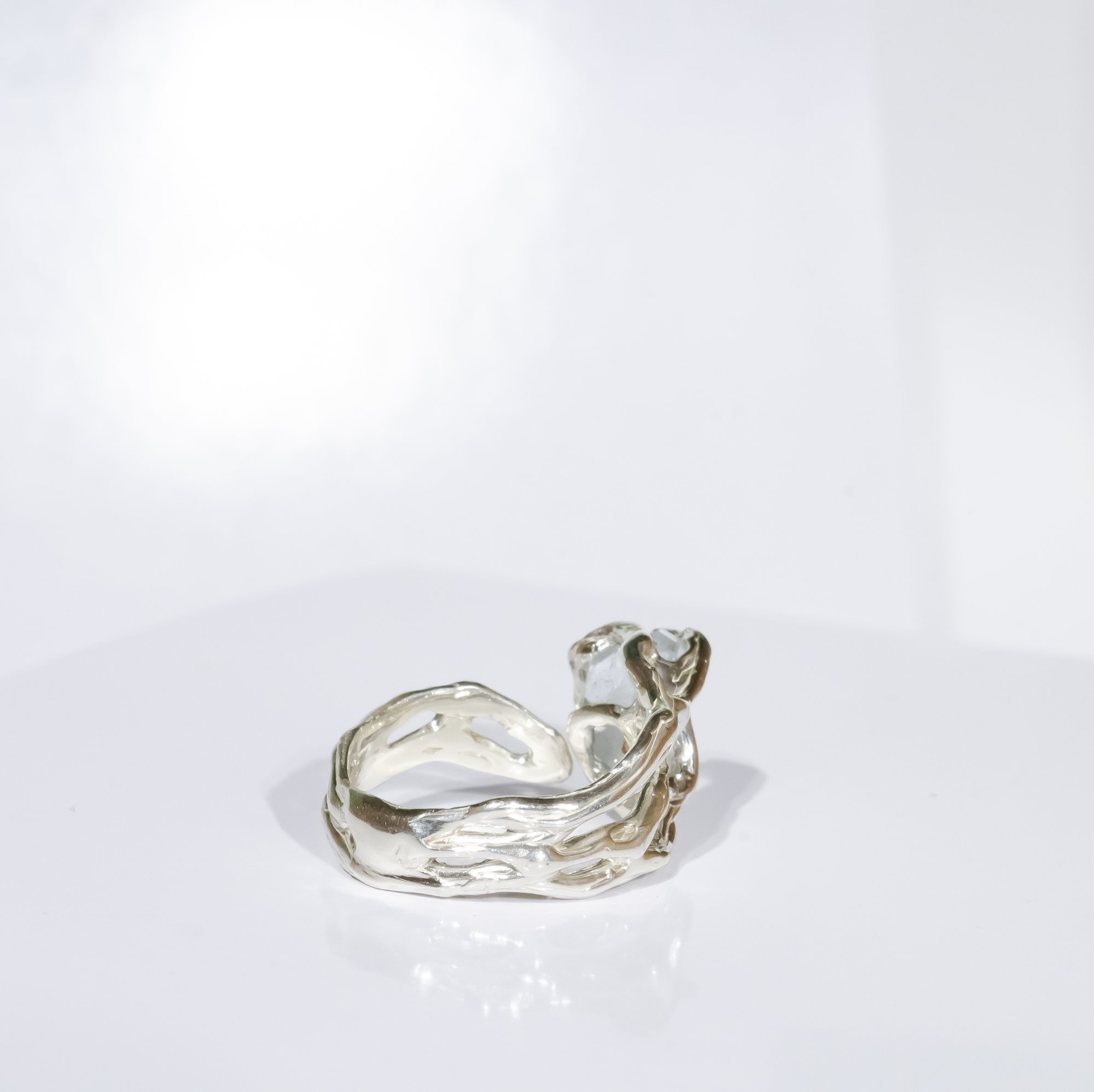 Каблучка з блакитним топазом - зображення 6