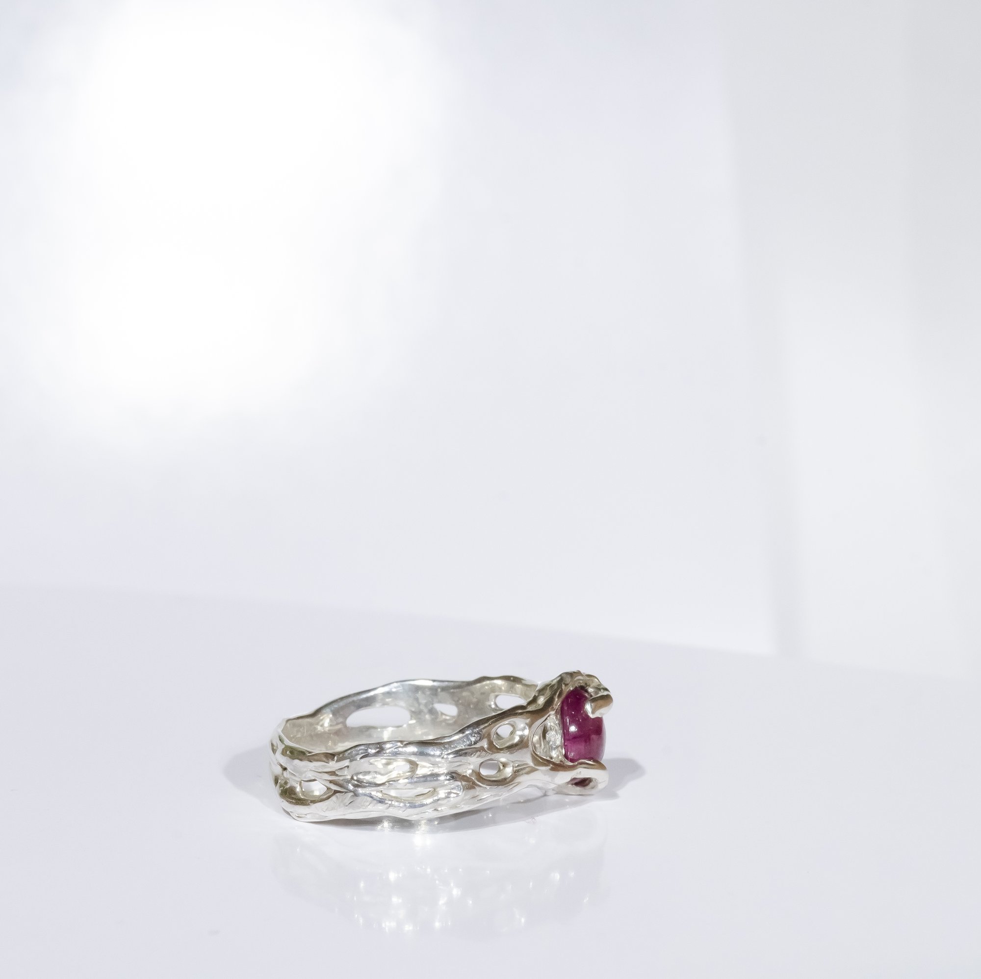 Каблучка з рожевим турмаліном - зображення 7