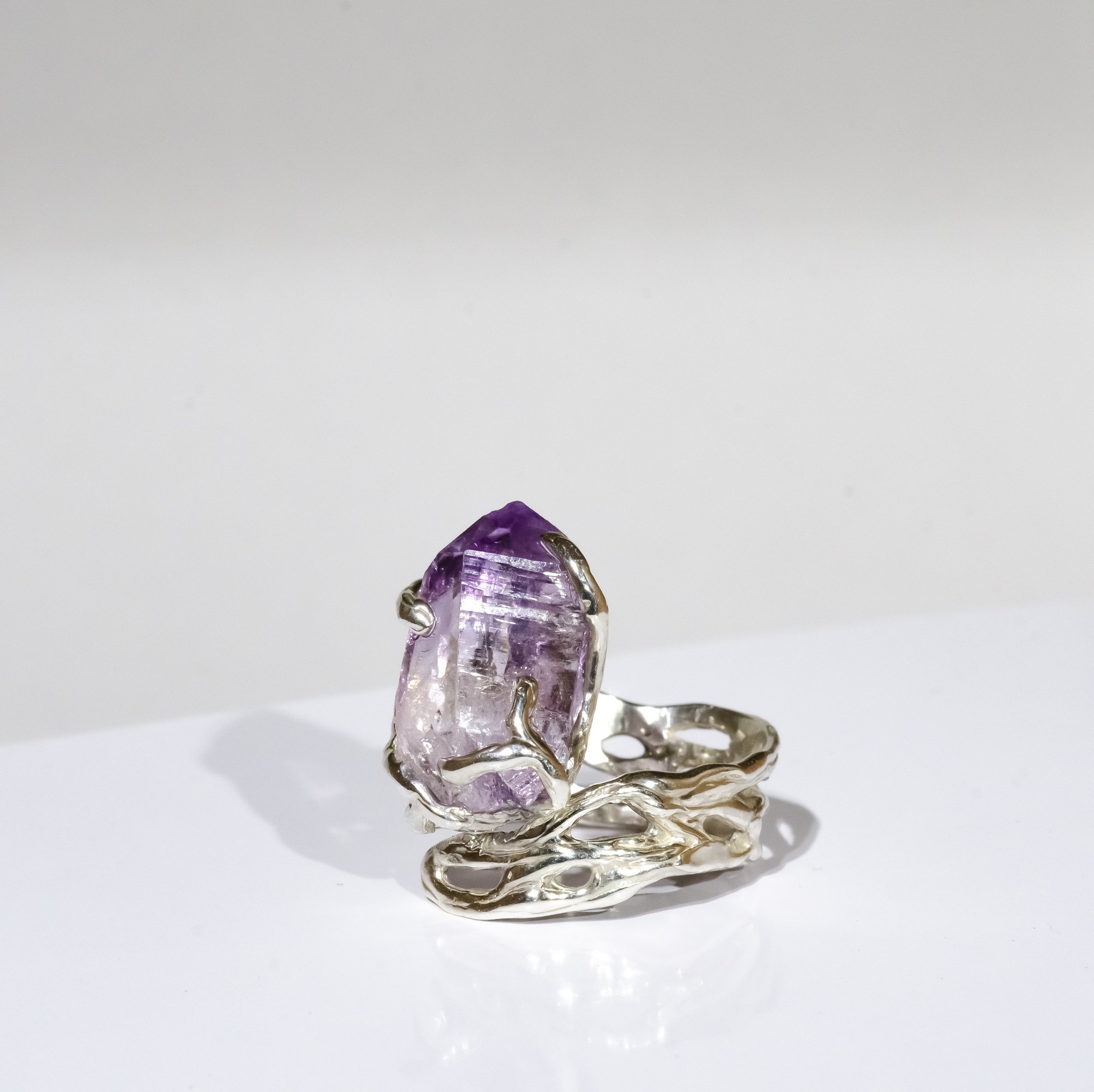Каблучка з аметистом - зображення 2