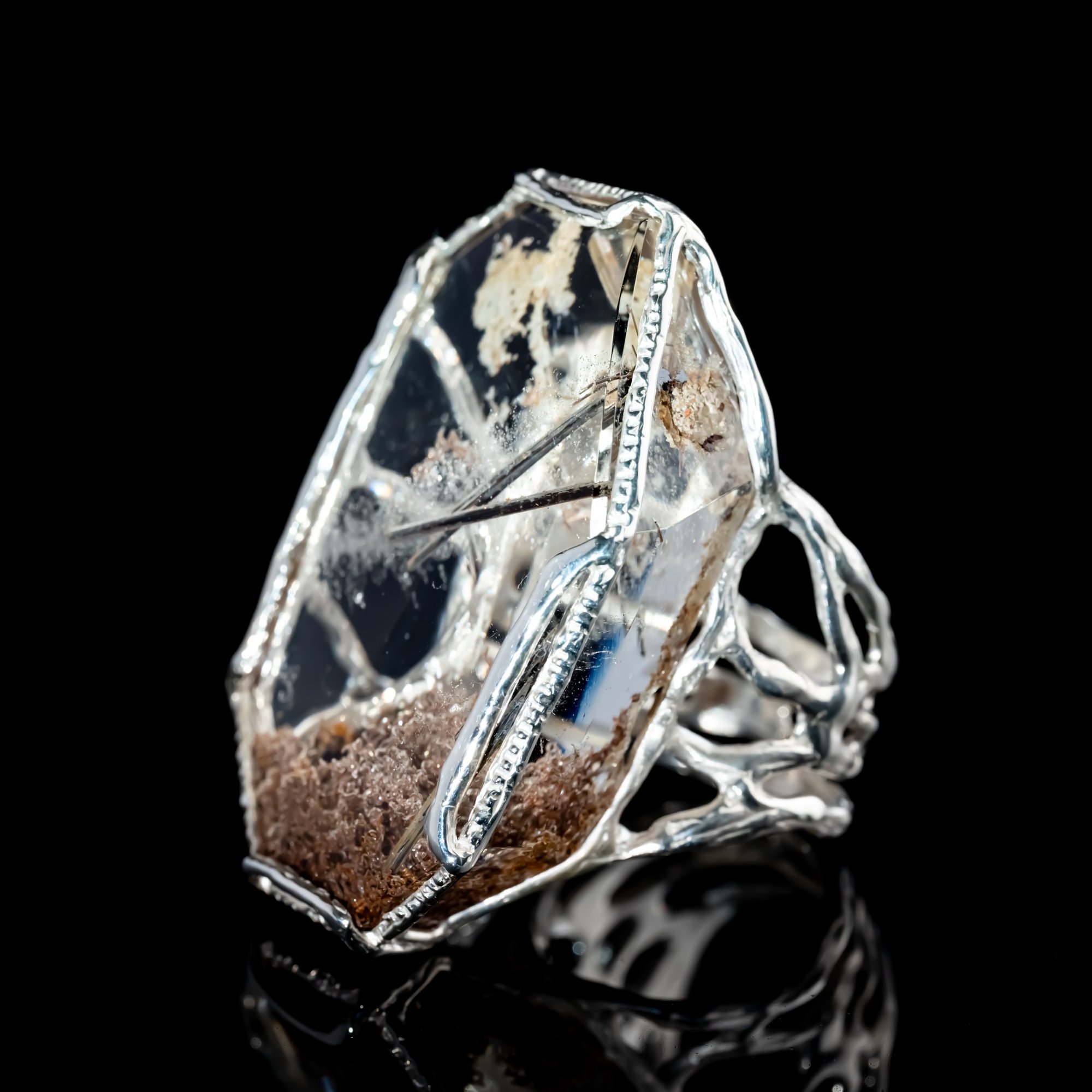 Каблучка з кварцом з включеннями - зображення 2