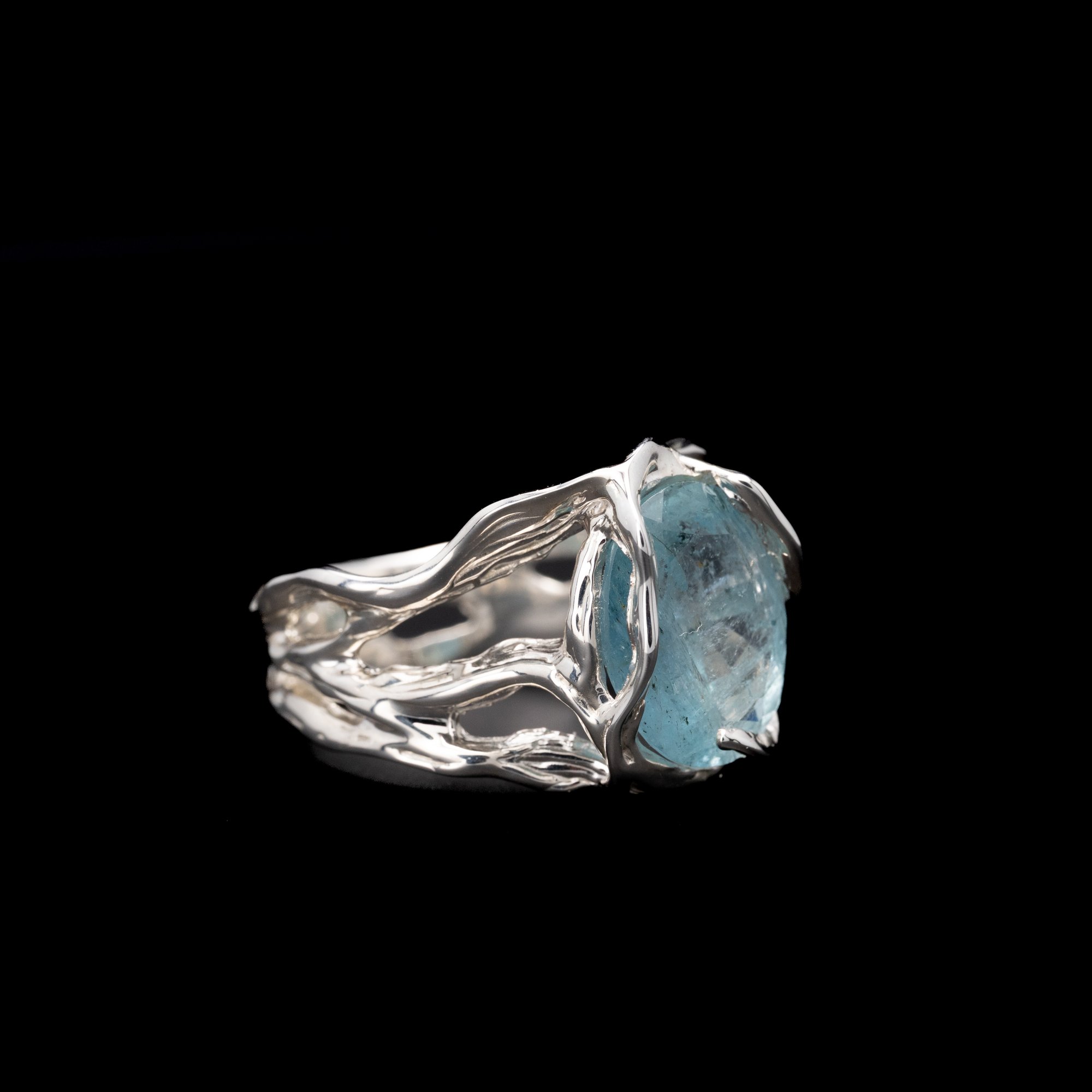 Каблучка з аквамарином - зображення 2