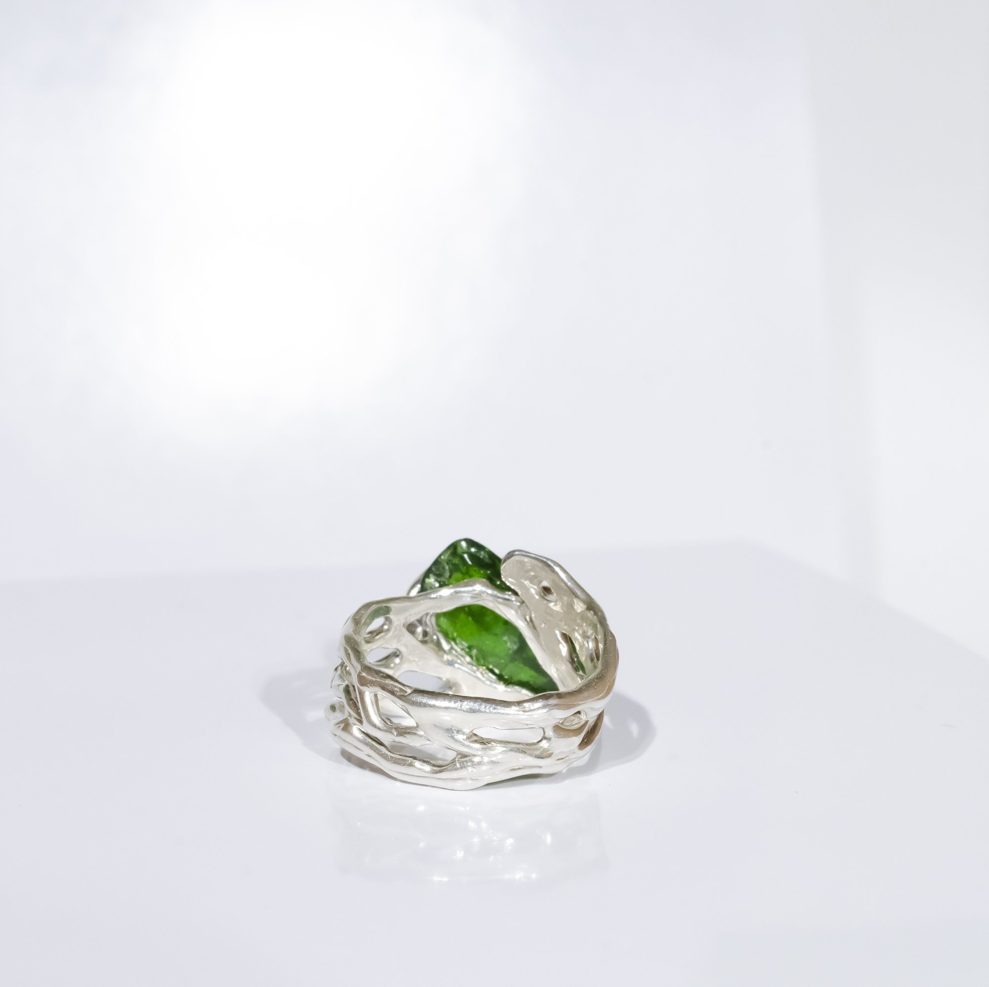 Каблучка з хромдіопсидом - зображення 6