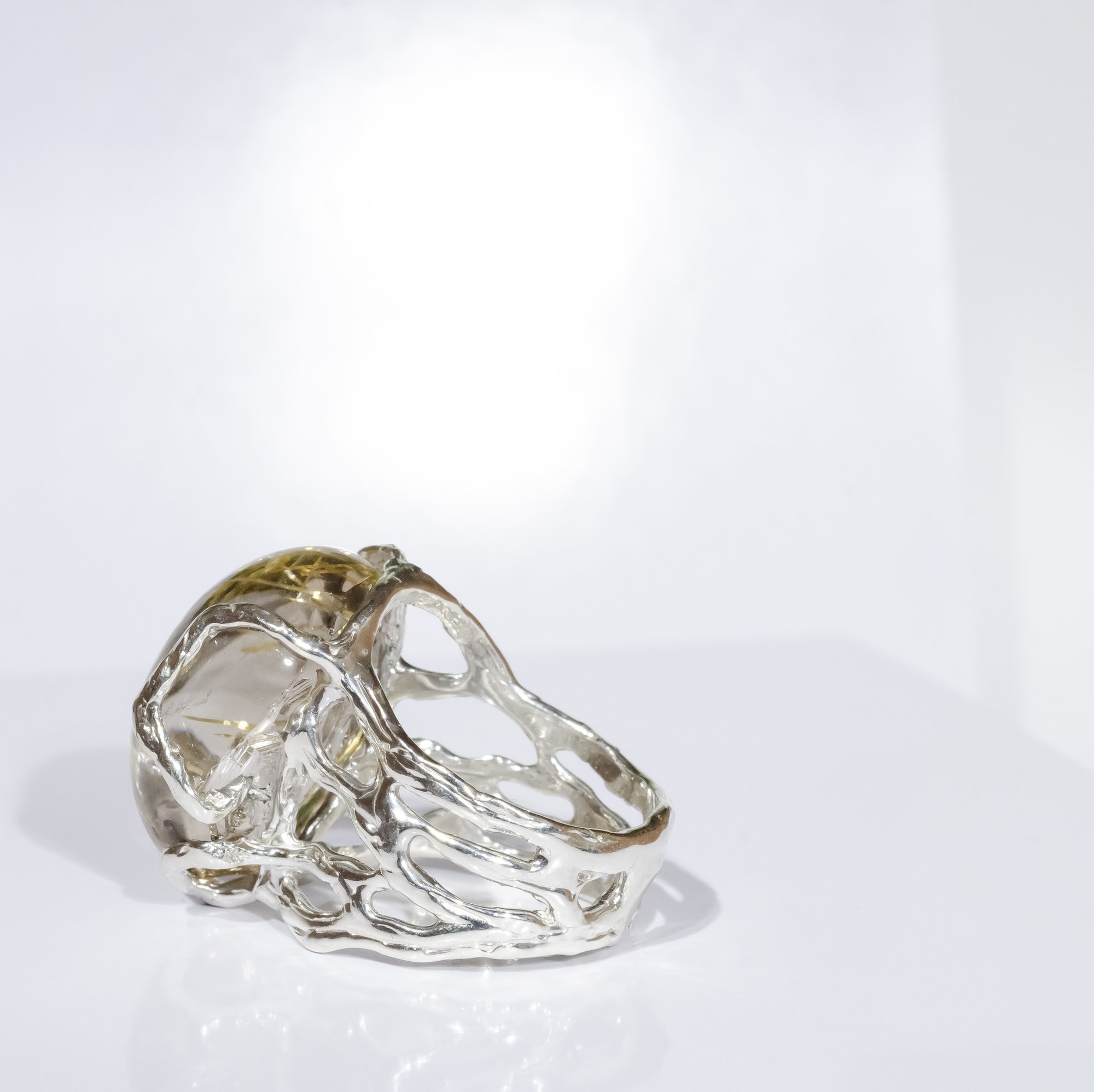 Каблучка з рутилованим кварцом - зображення 4