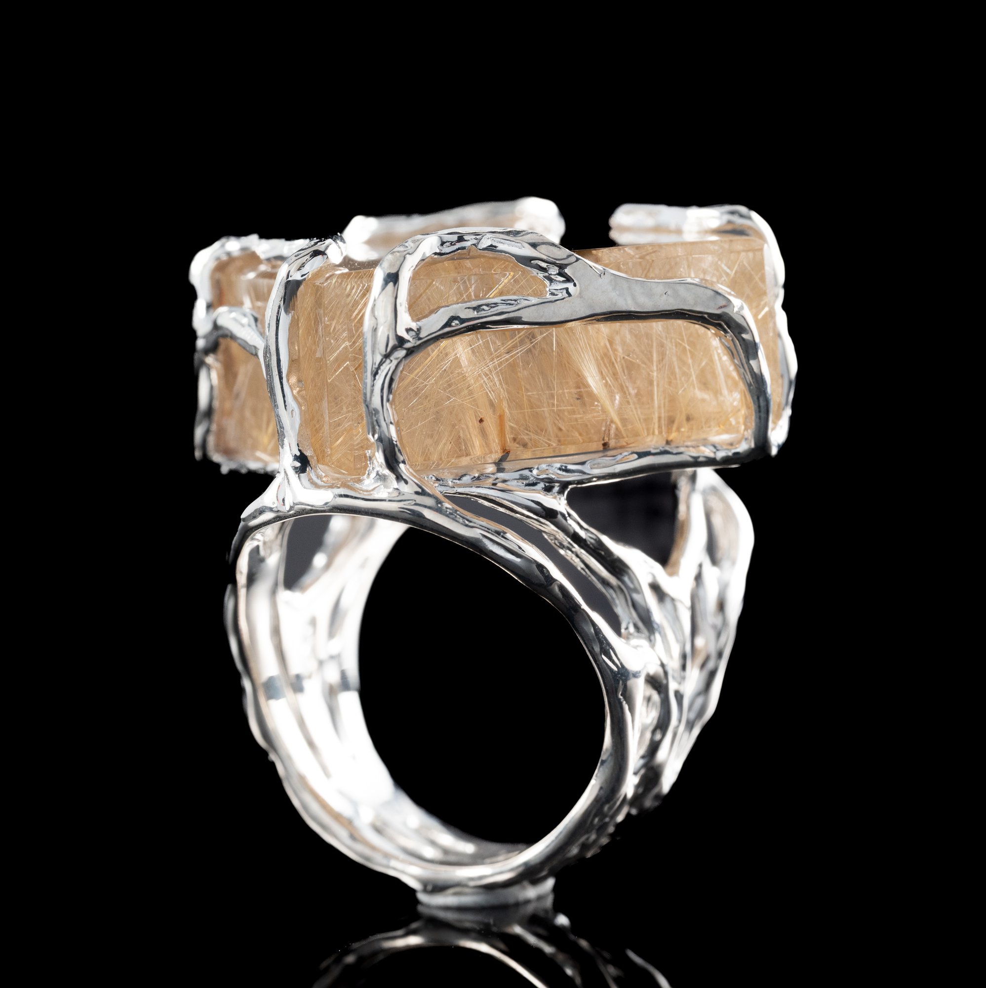 Каблучка з рутиловим кварцом - зображення 5