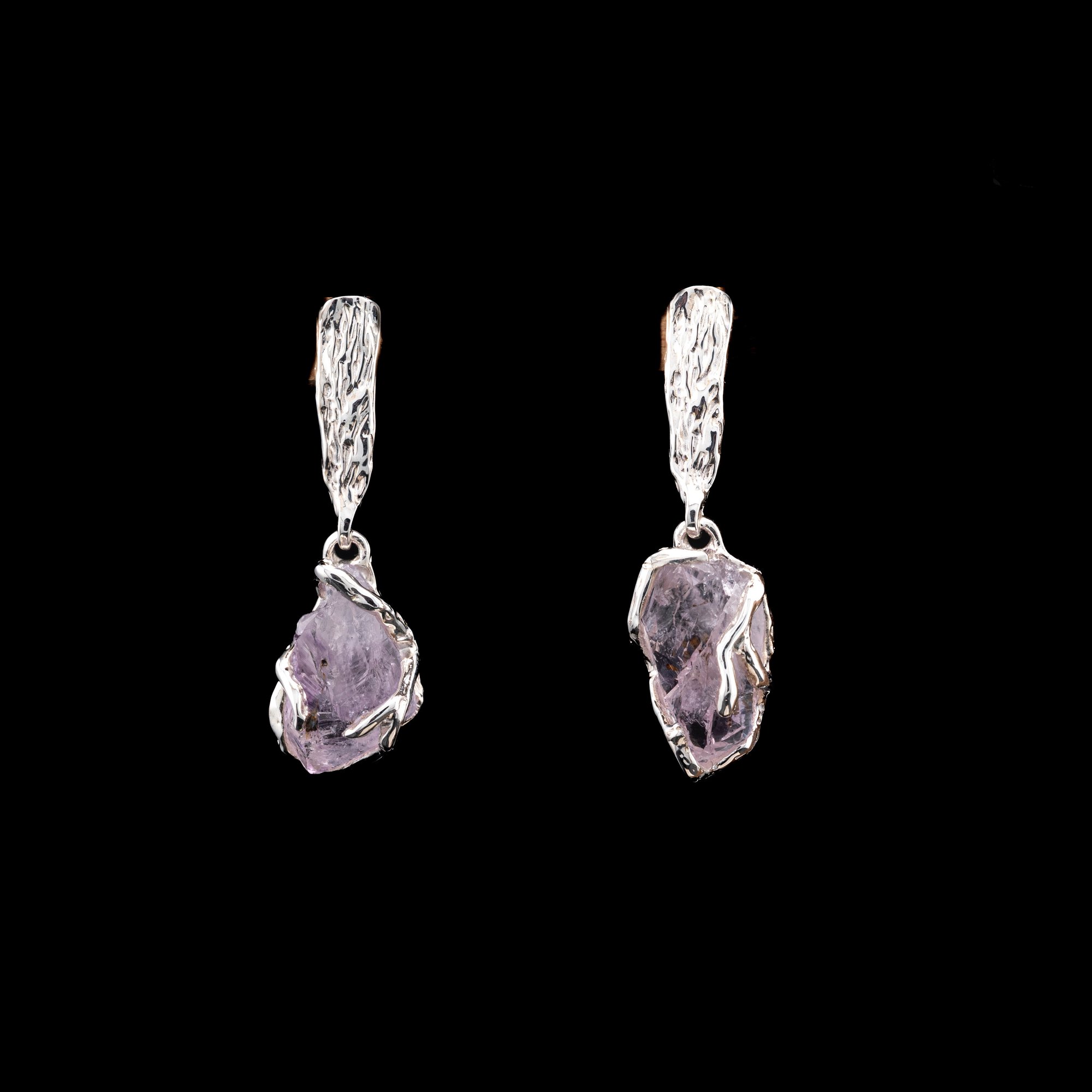 Сережки з аметистами