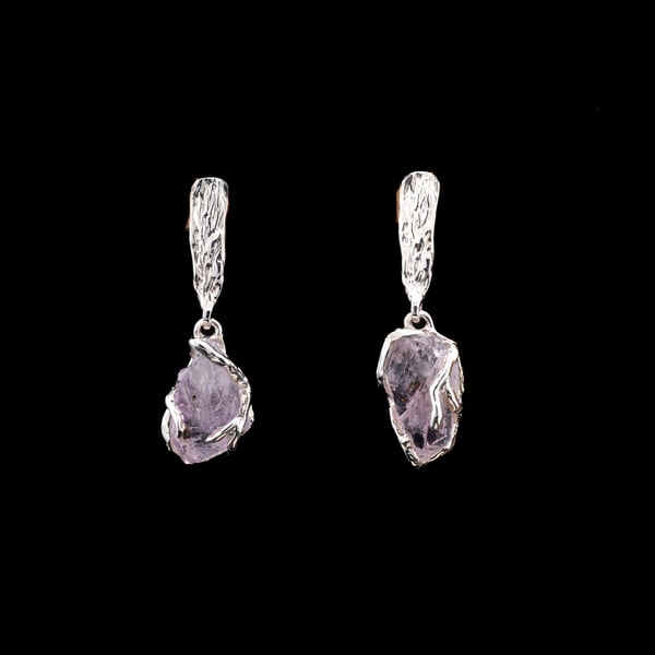 Сережки з аметистами