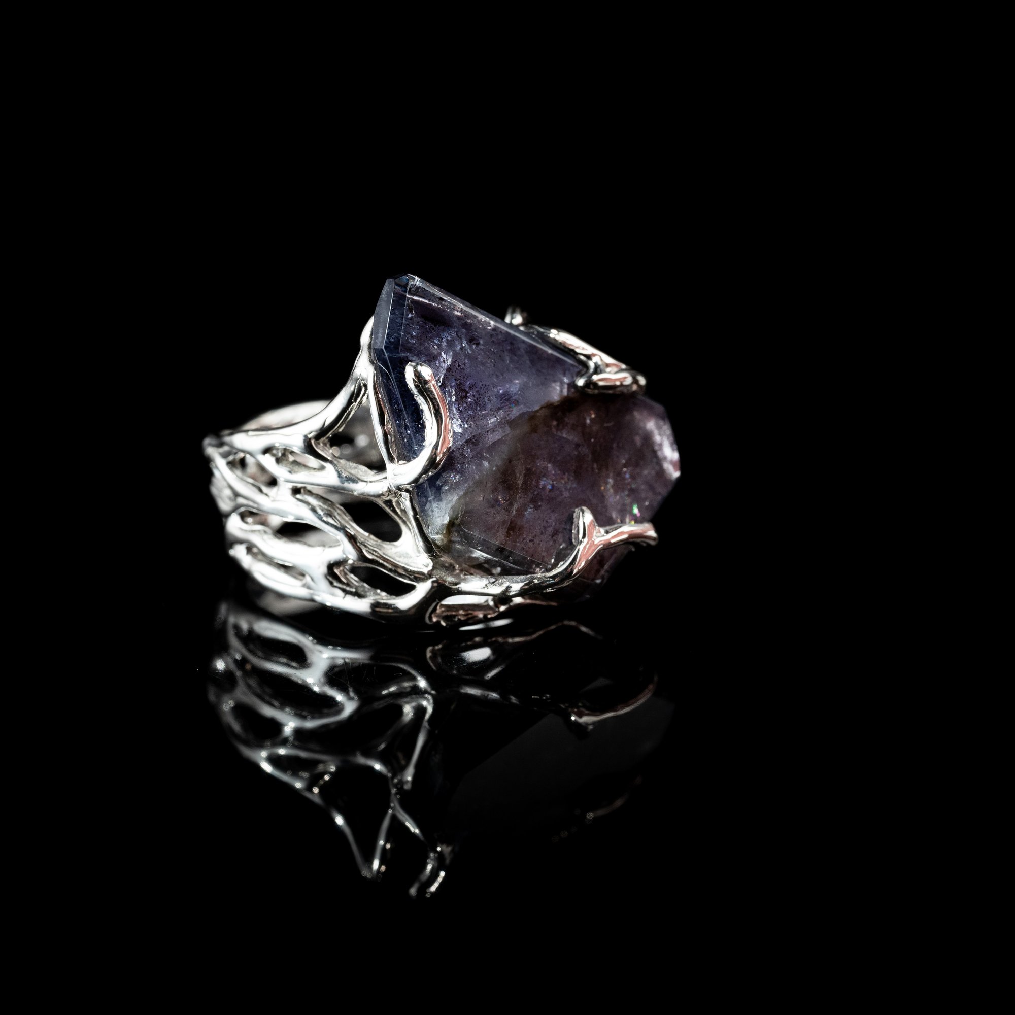 Каблучка з іолітом - зображення 3