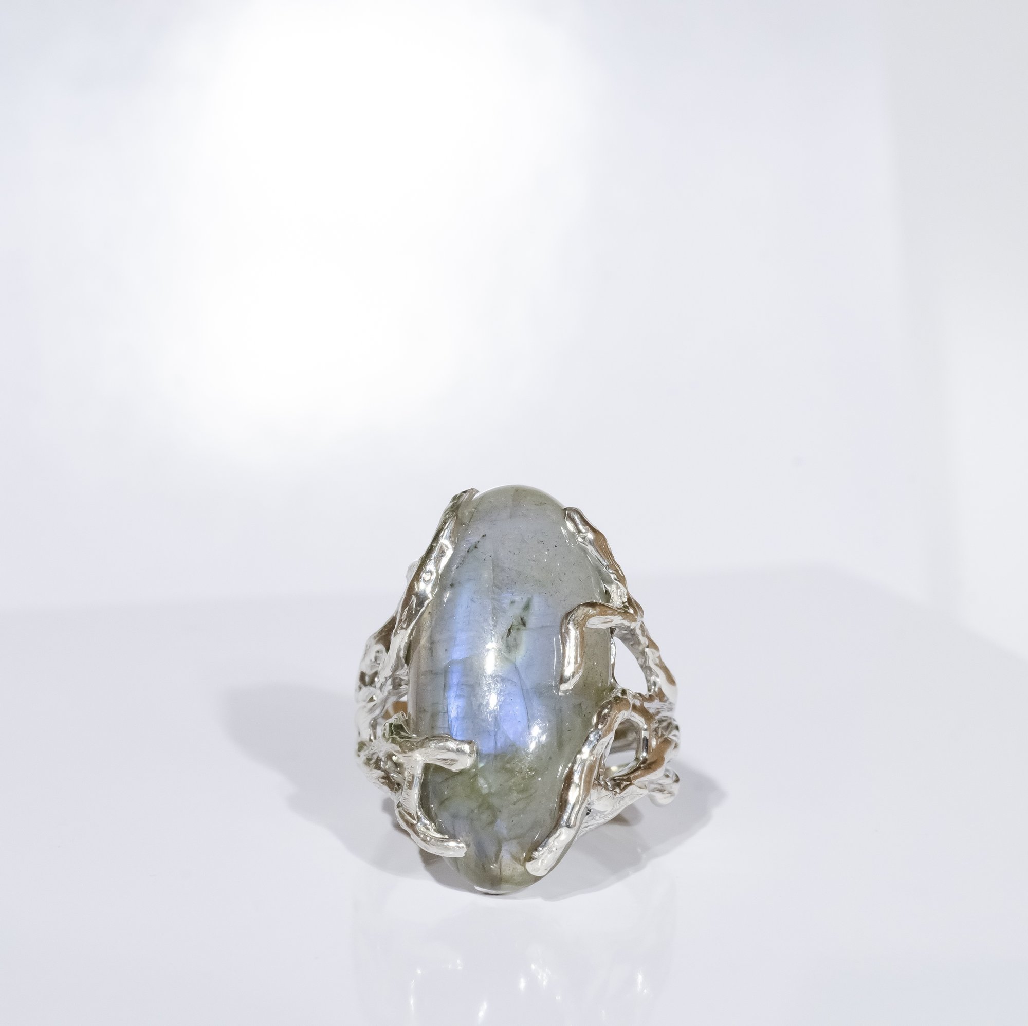 Каблучка з лабрадоритом - зображення 2