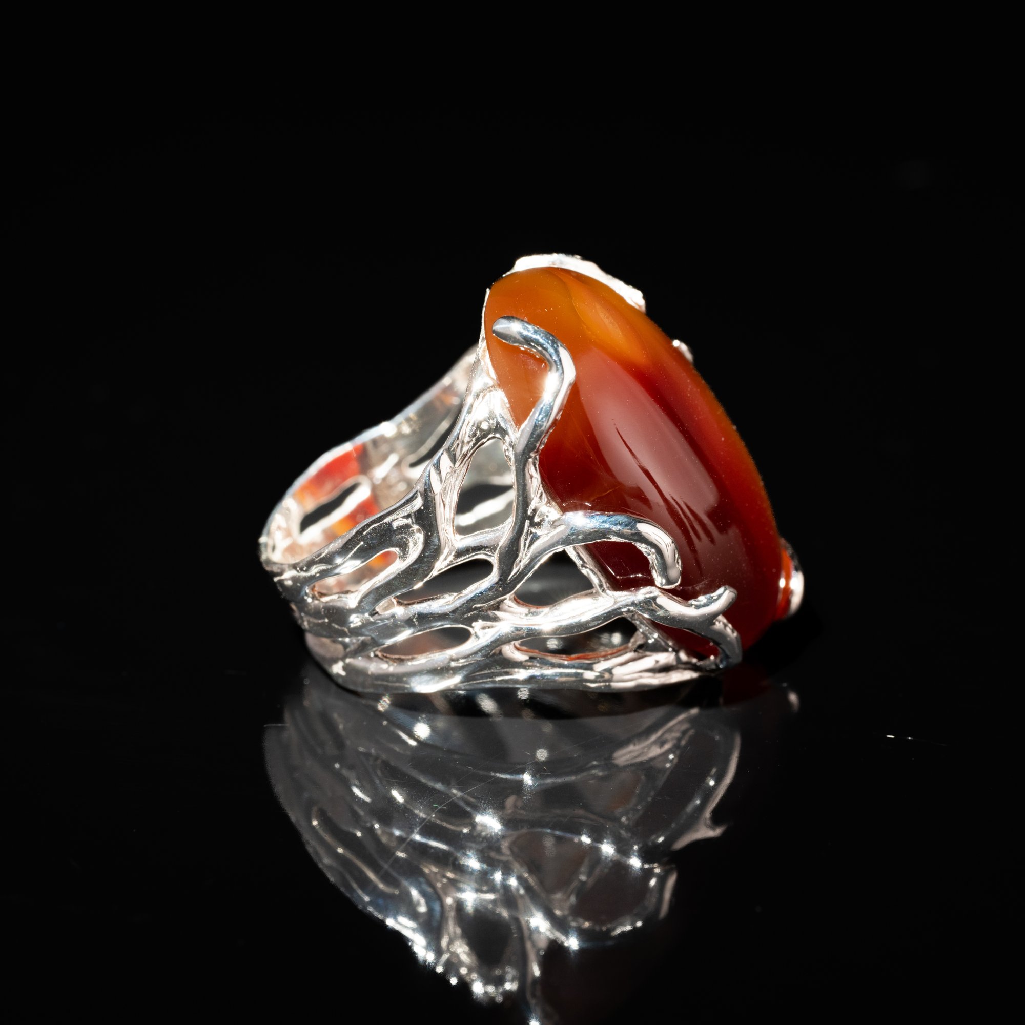 Каблучка з сердоліком - зображення 3