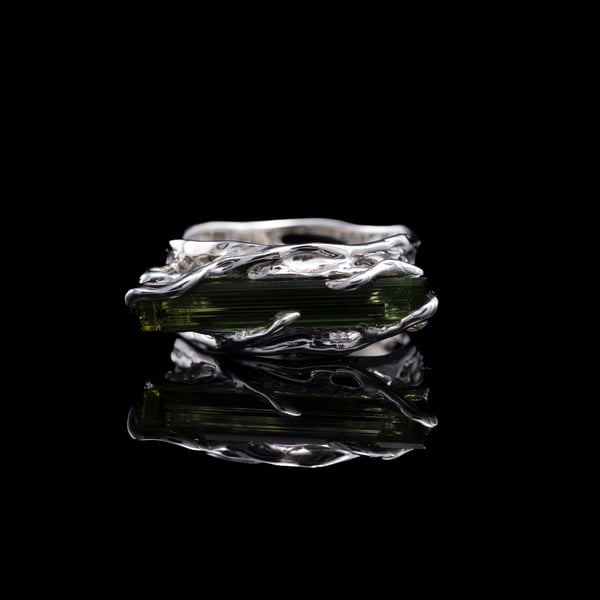 Каблучка з верделітом