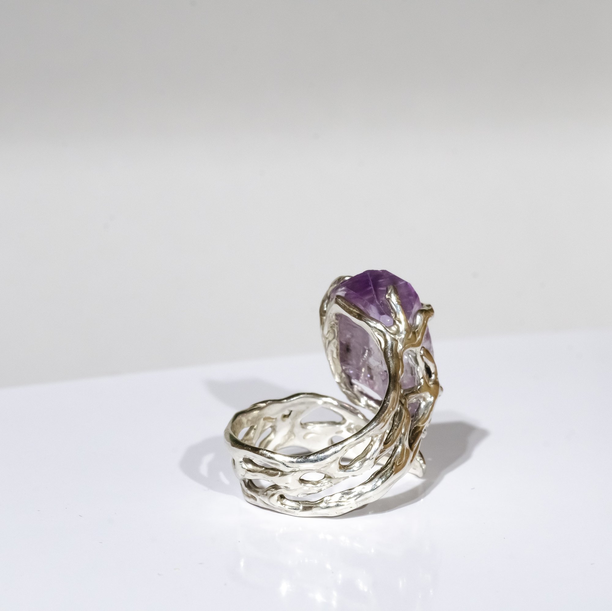 Каблучка з аметистом - зображення 6