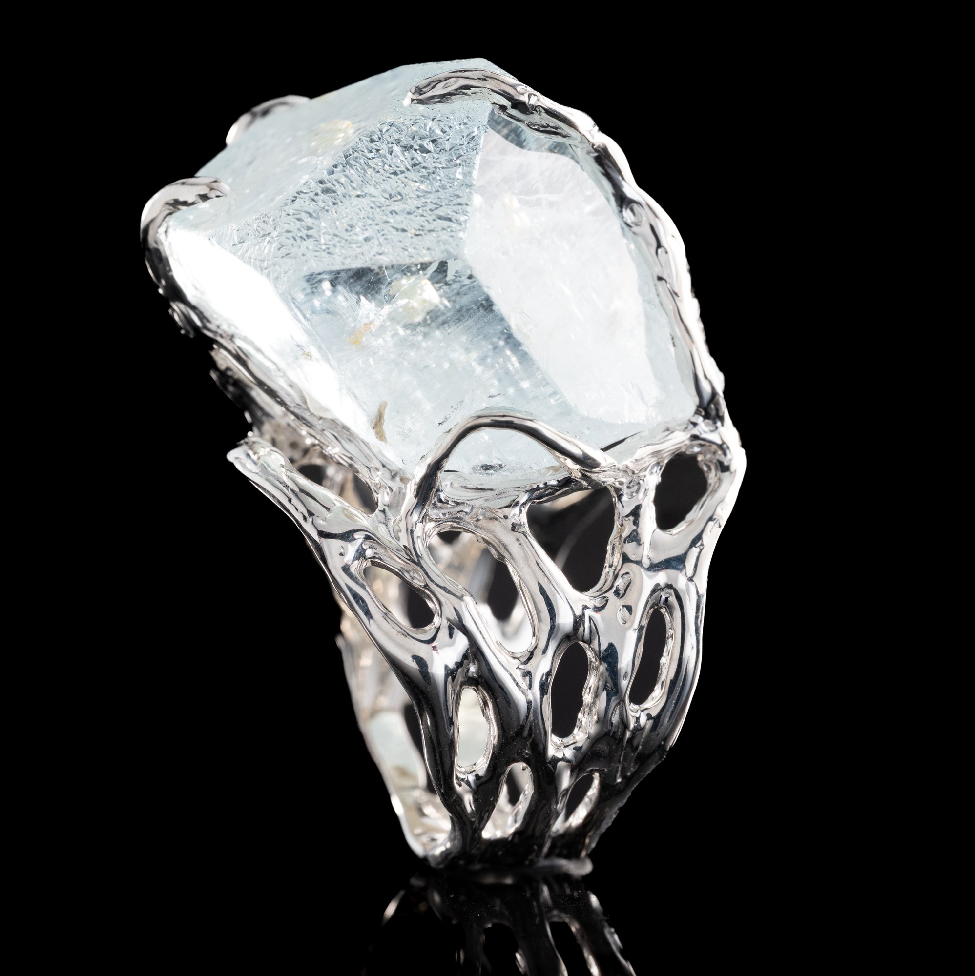 Каблучка з аквамарином - зображення 5