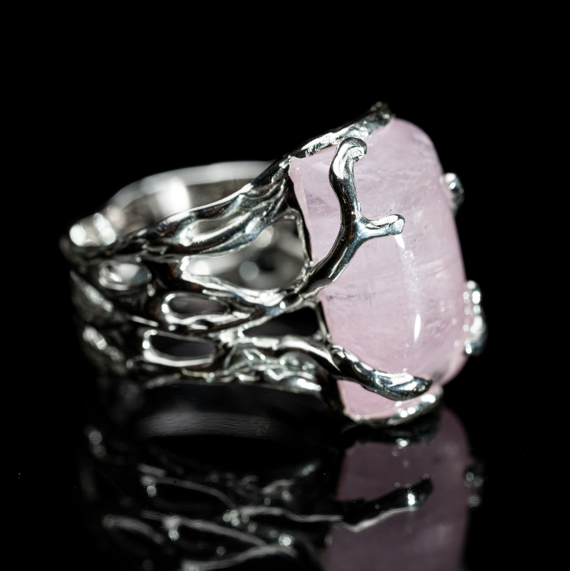 Каблучка з рожевим турмаліном - зображення 2