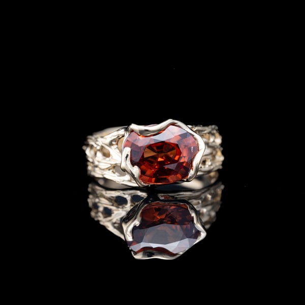 Gold Zircon Ring