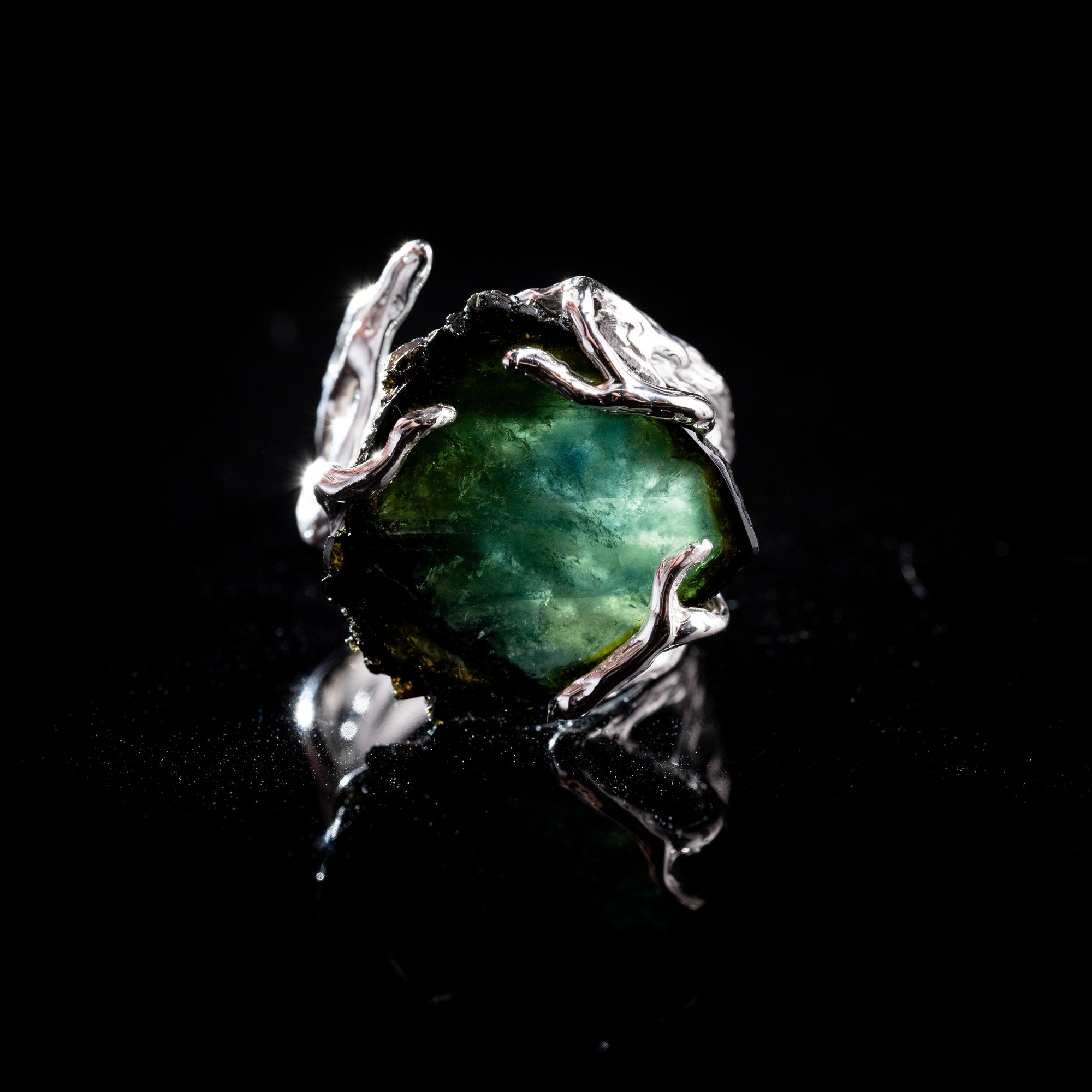 Каблучка з турмаліном