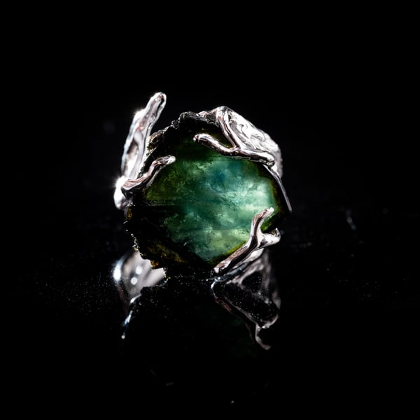 Каблучка з турмаліном