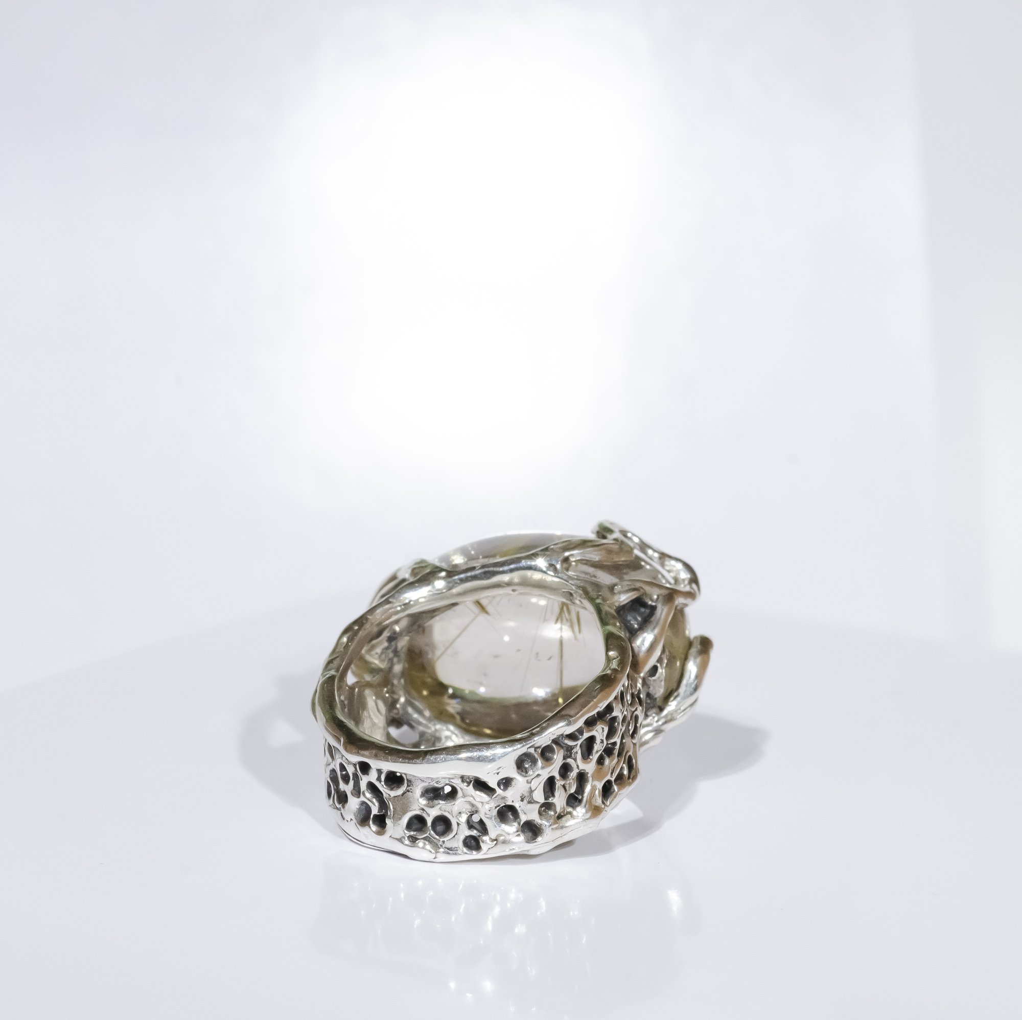 Каблучка з рутилованим кварцом - зображення 6