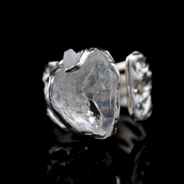 Каблучка з гірським кришталем