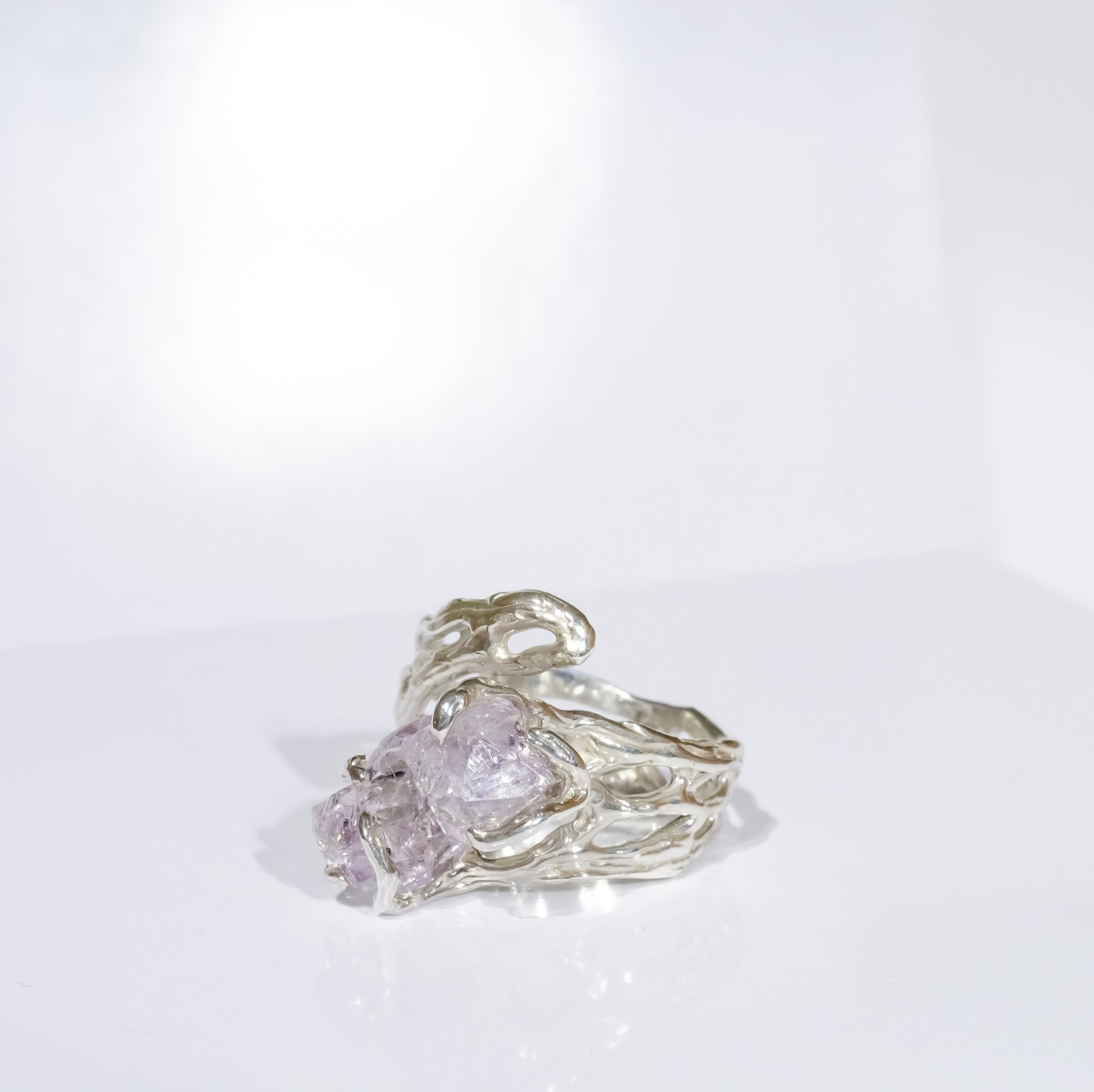 Каблучка з аметистом - зображення 2