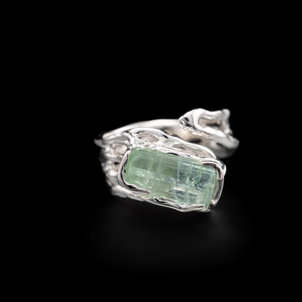 Каблучка з турмаліном