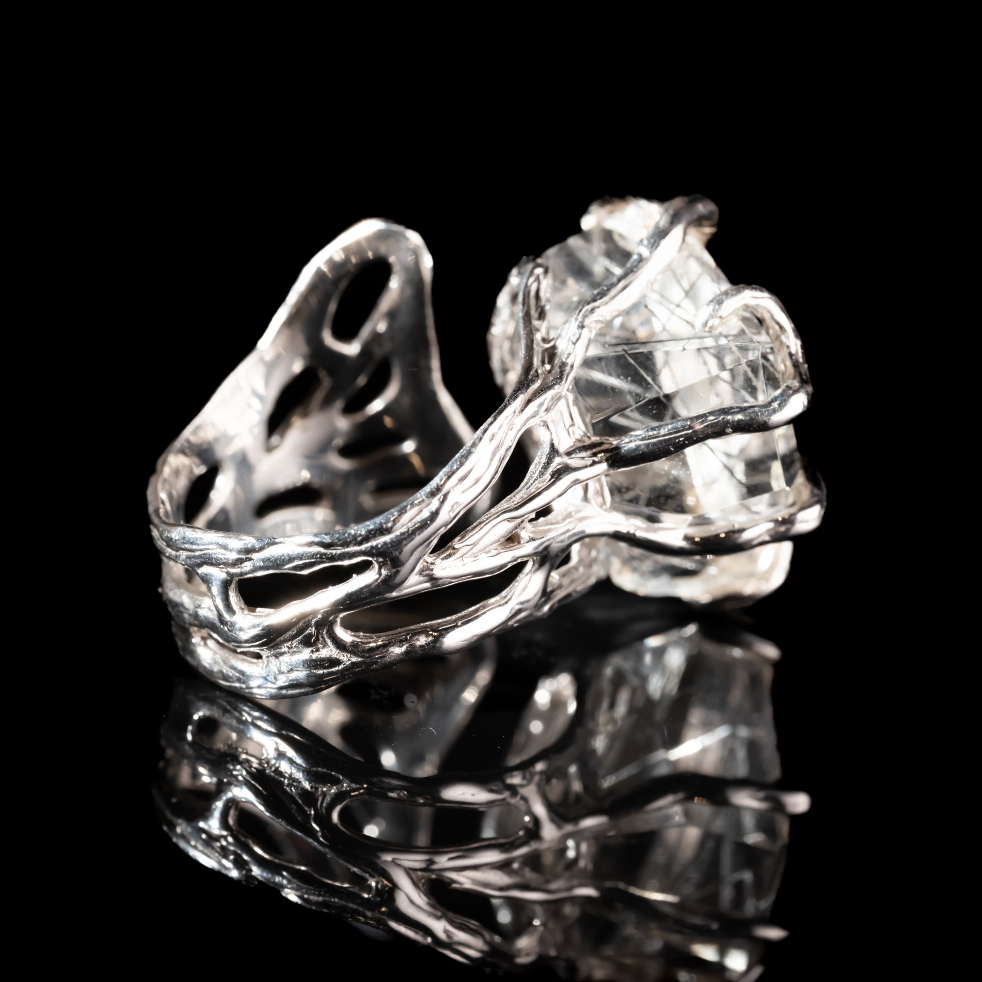 Каблучка з рутиловим кварцом - зображення 3