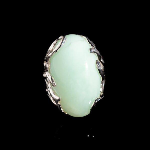 Каблучка з хризопразом