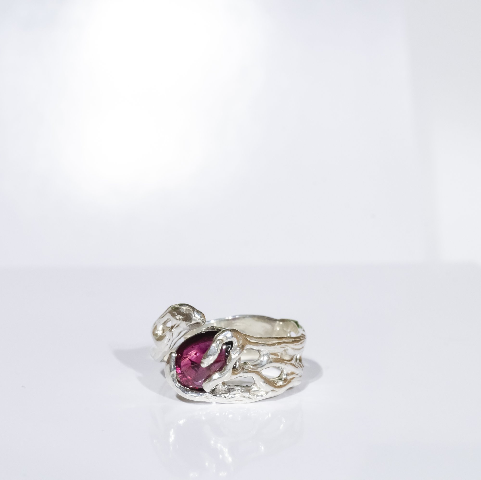 Каблучка з гранатом - зображення 2