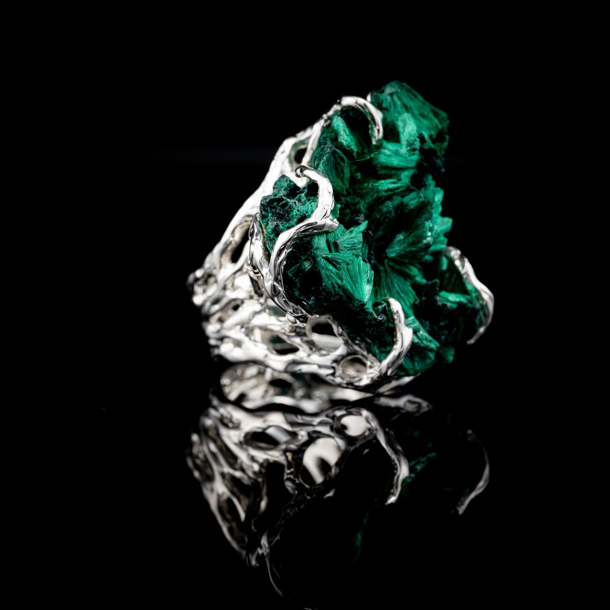 Каблучка з малахітом - зображення 2