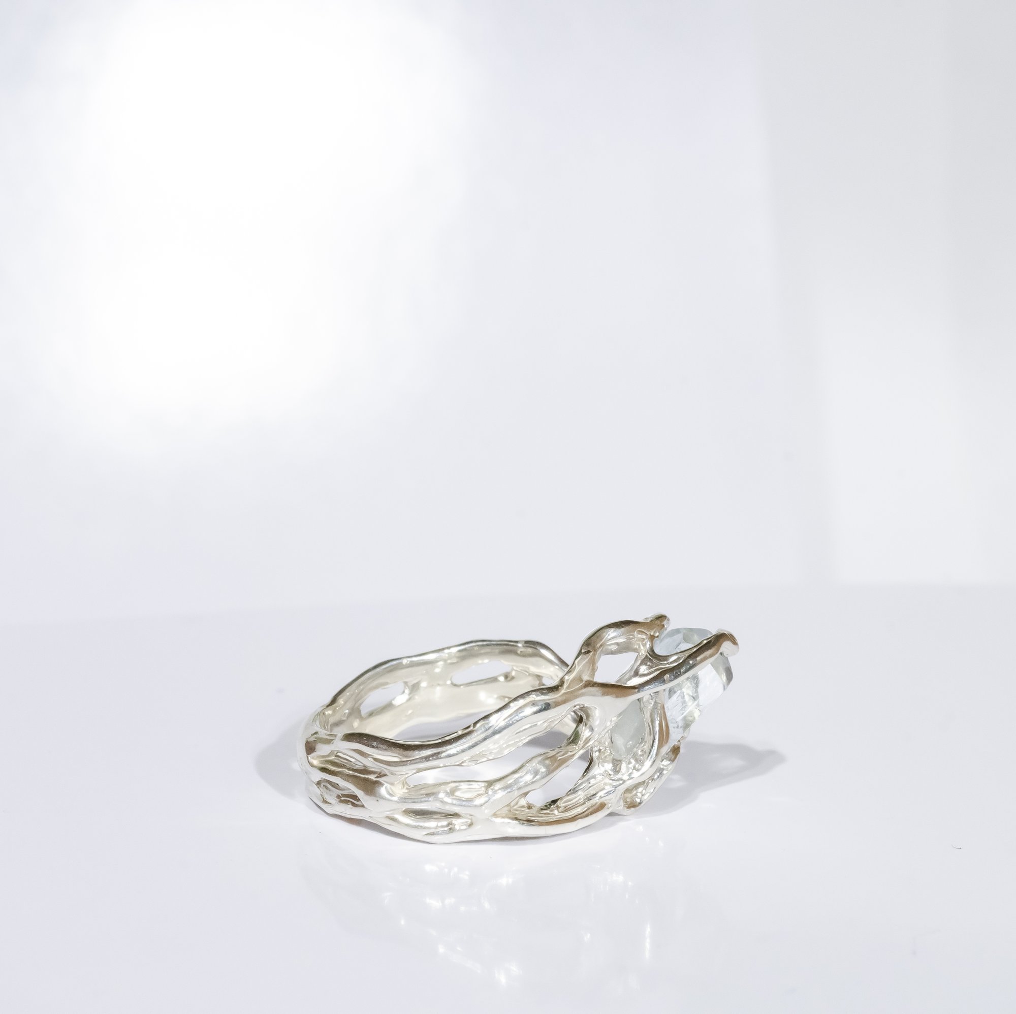 Каблучка з блакитним топазом - зображення 7