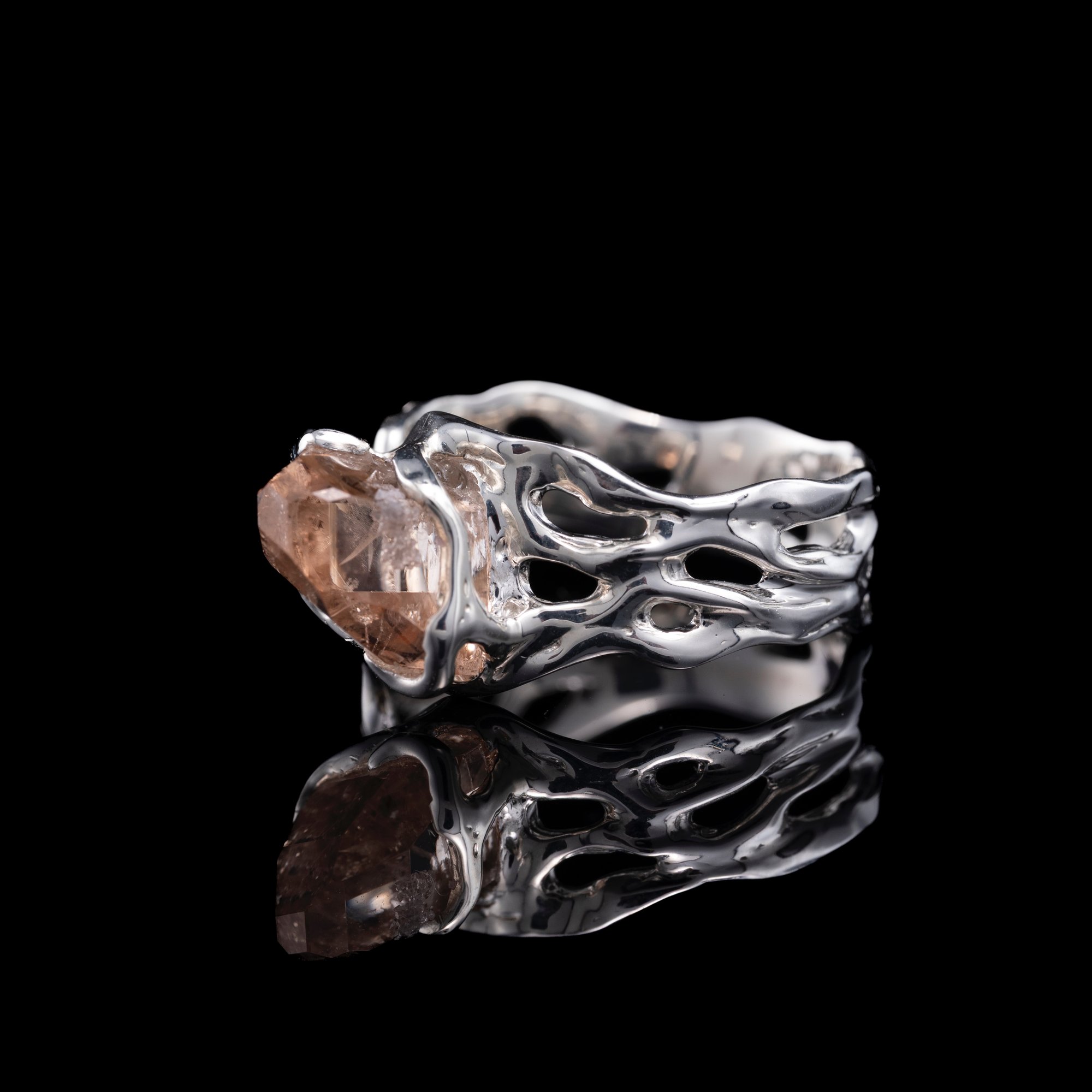 Каблучка з винним топазом - зображення 2