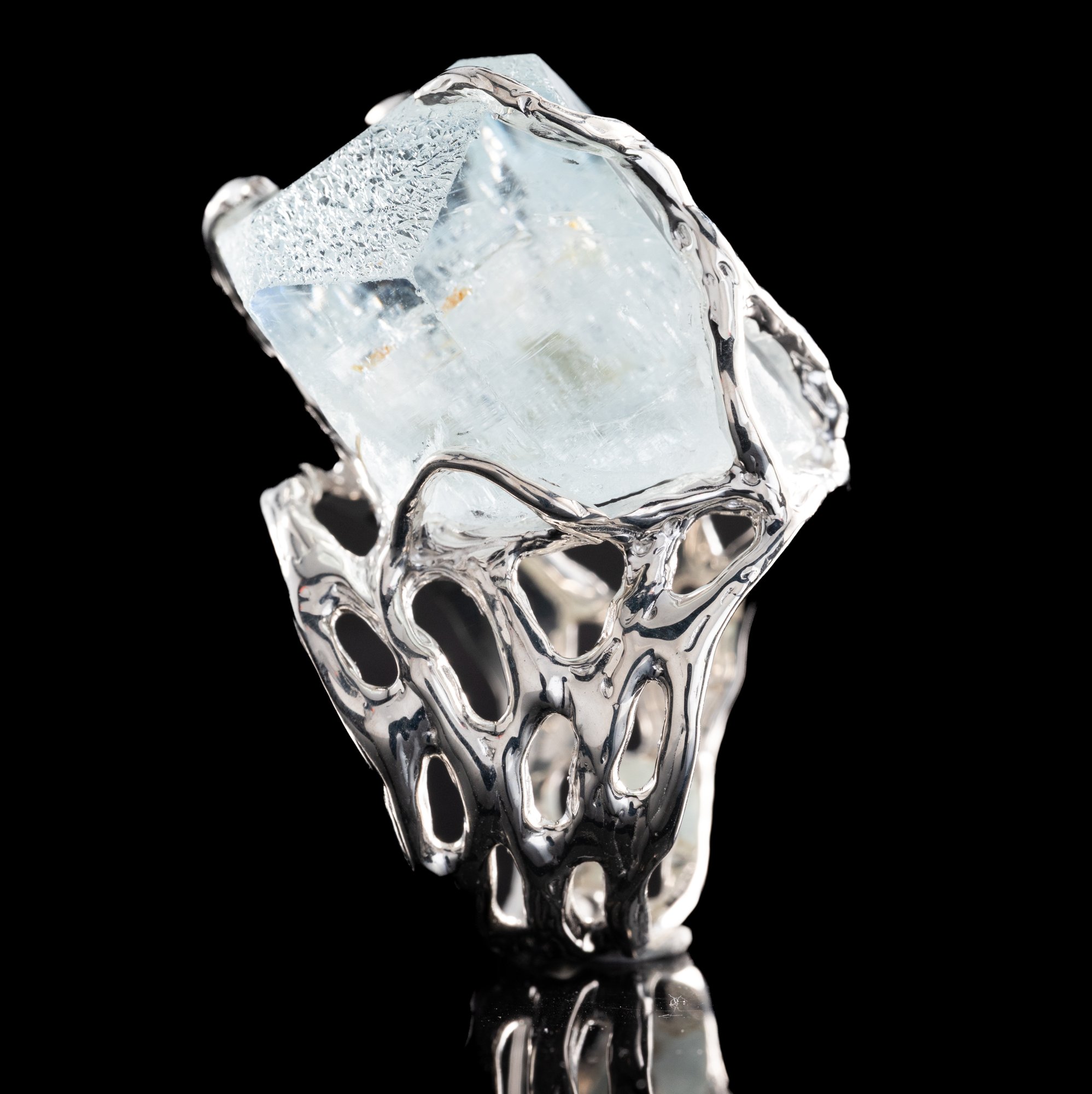 Каблучка з аквамарином - зображення 6