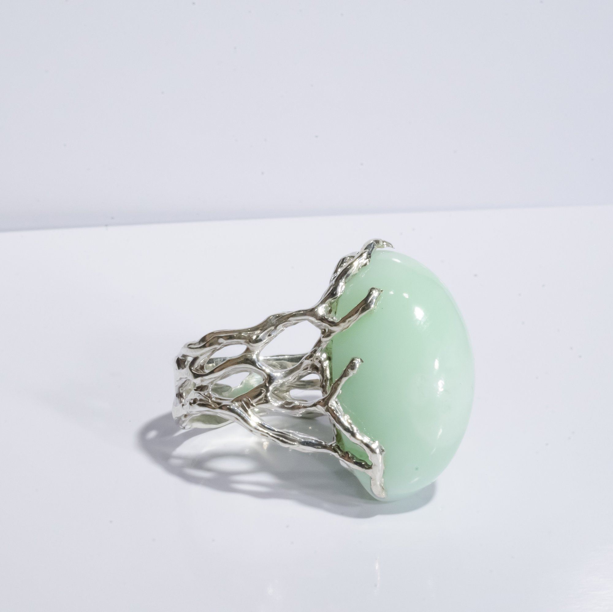 Каблучка з хризопалом