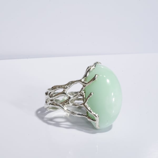 Каблучка з хризопалом