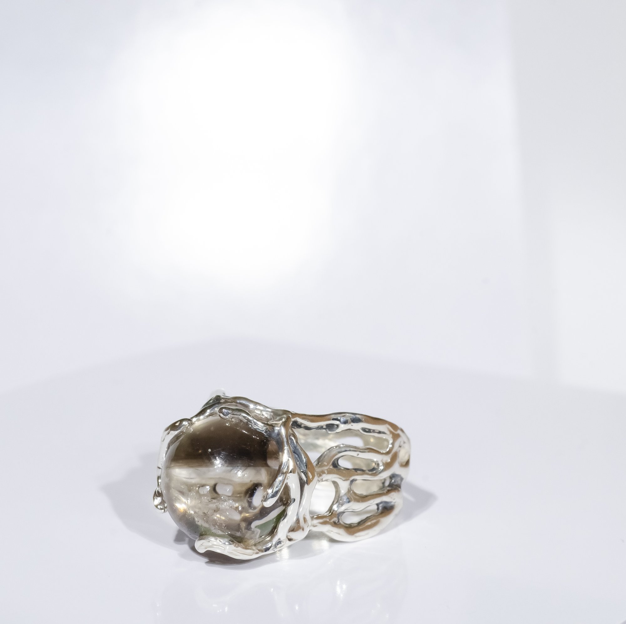 Каблучка з димчастим кварцом - зображення 3