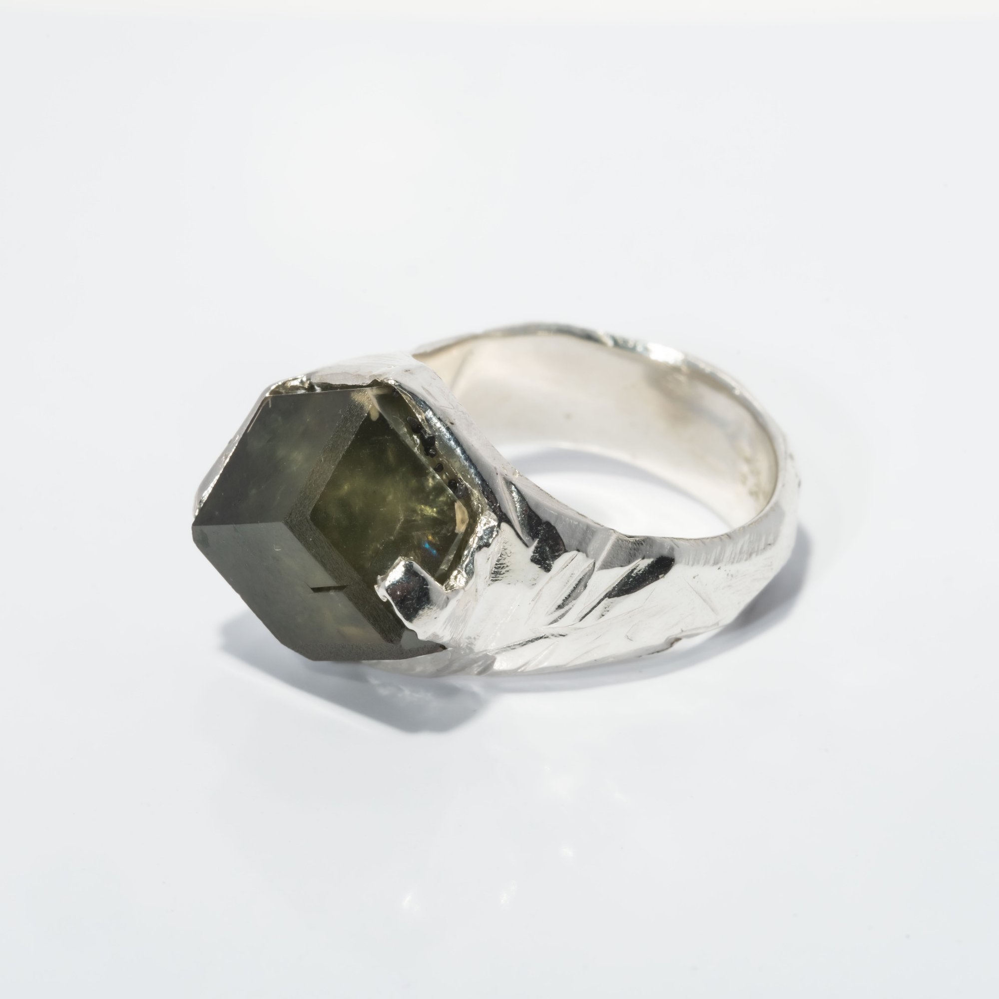 Каблучка з гранатом - зображення 2