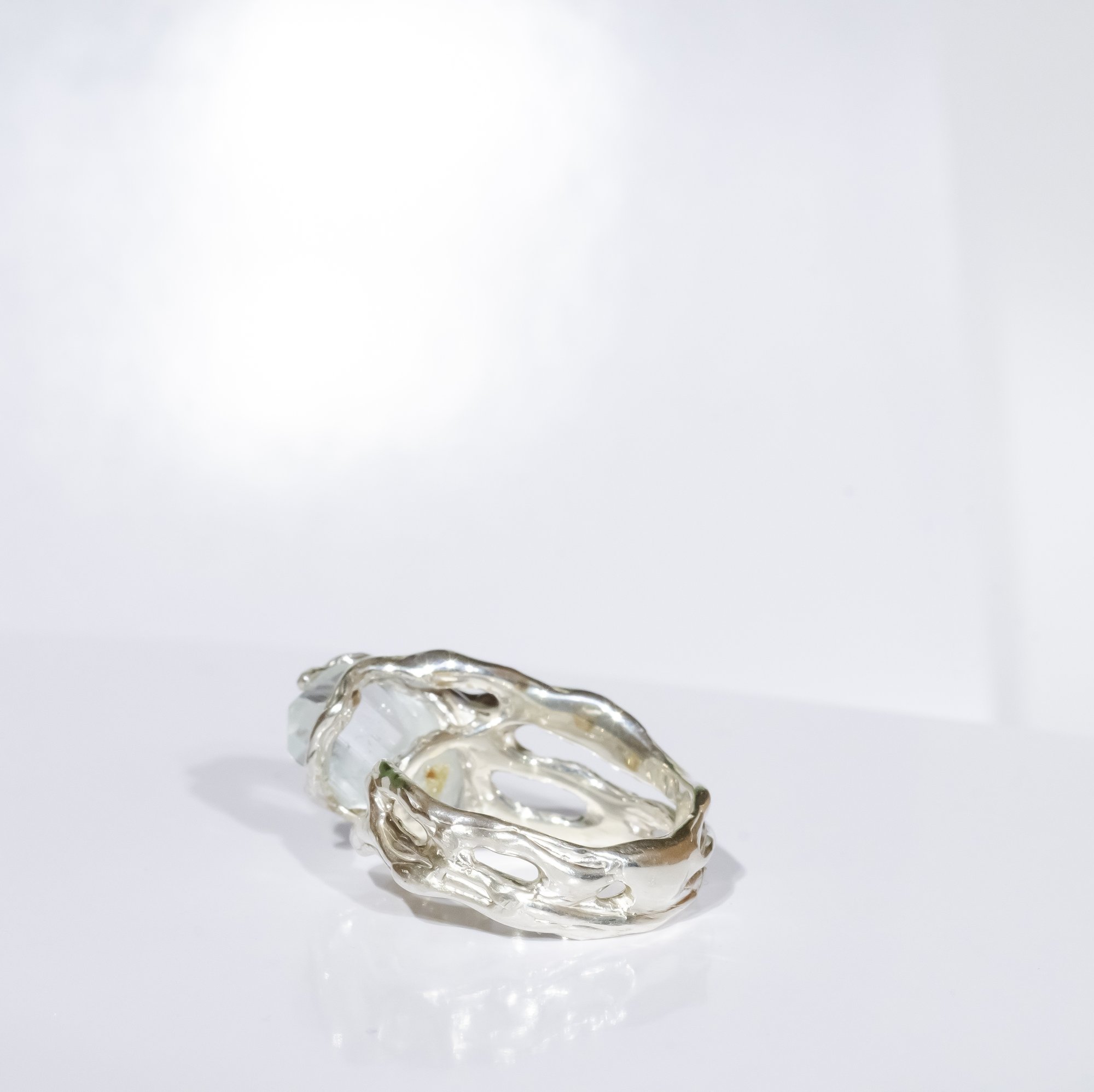 Каблучка з блакитним топазом - зображення 4