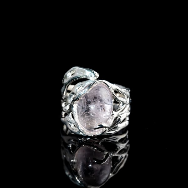 Каблучка з морганітом