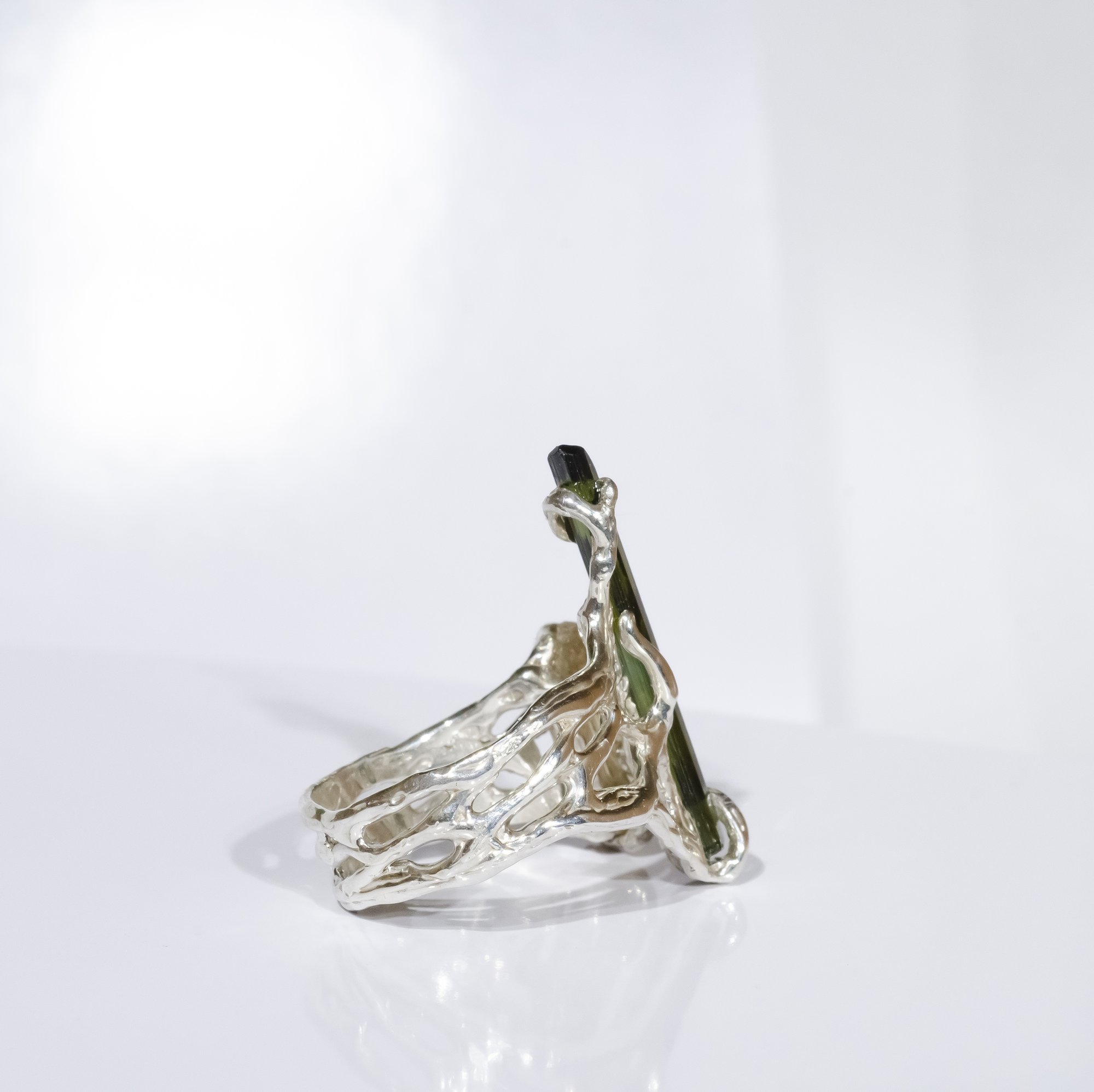 Каблучка з турмаліном та топазом імперіалом - зображення 6