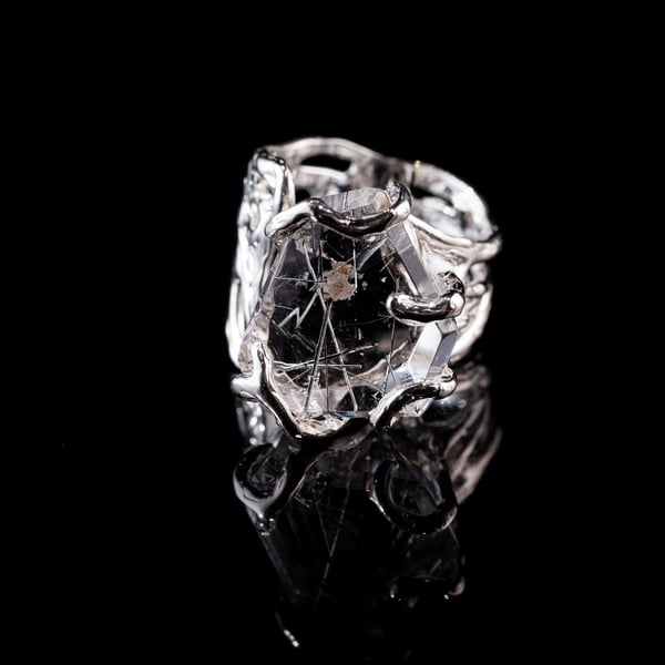 Каблучка з кварцом