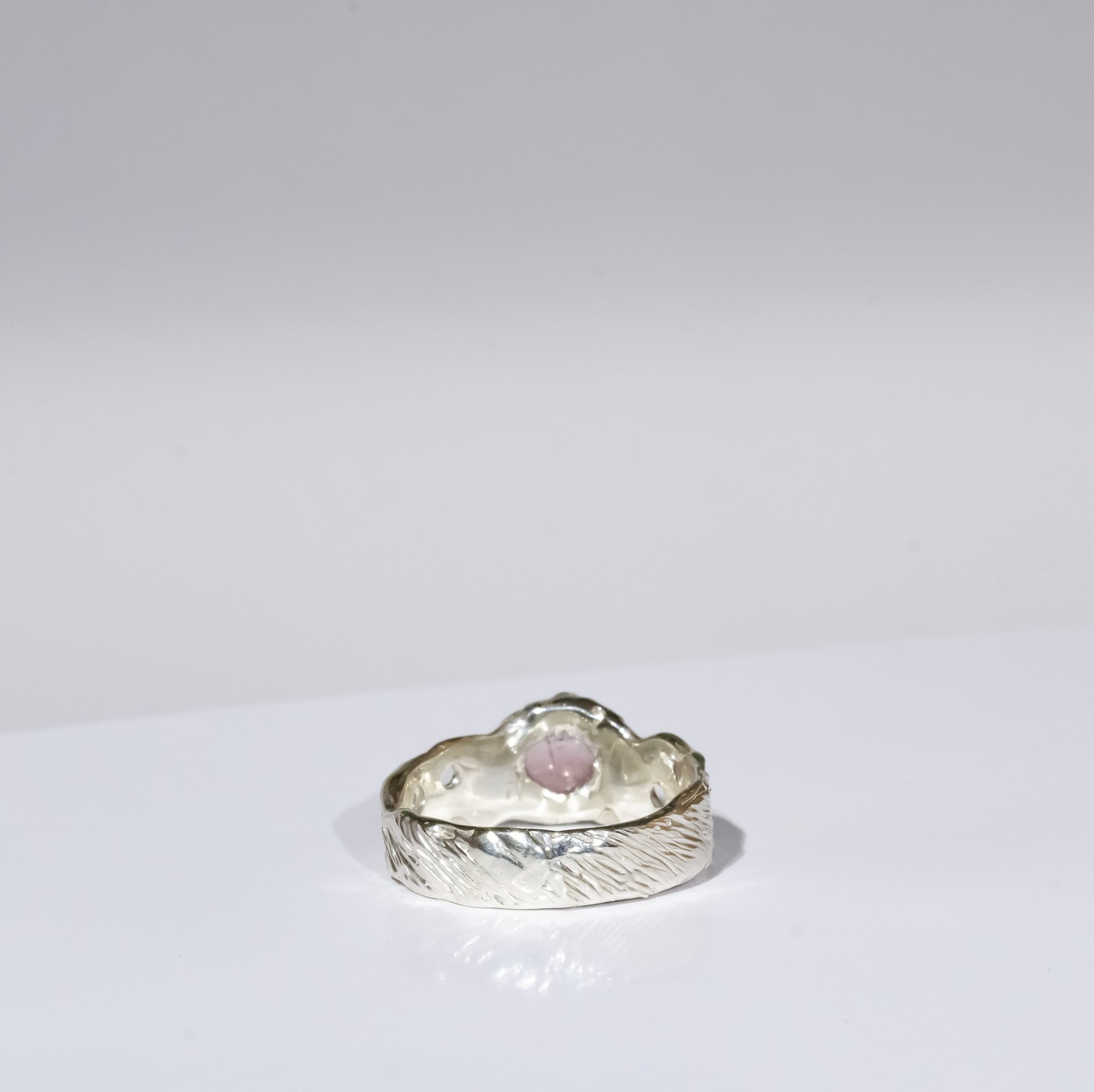 Каблучка з рожевим турмаліном - зображення 4