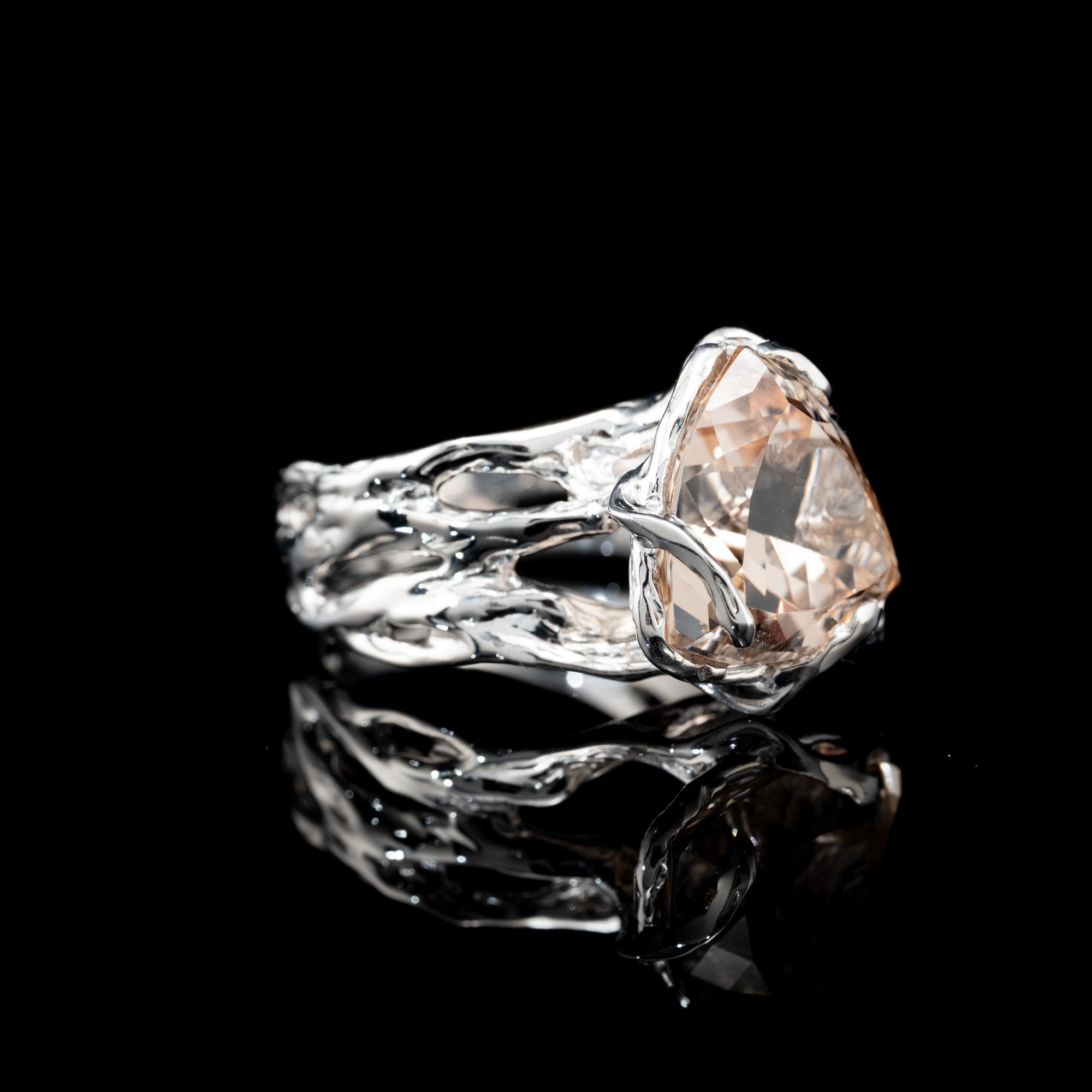 Каблучка з винним топазом - зображення 3