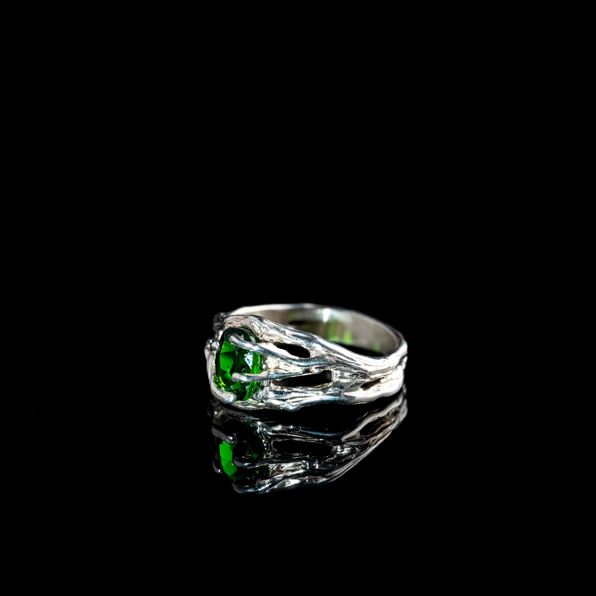 Каблучка з хромдіопсидом - зображення 2