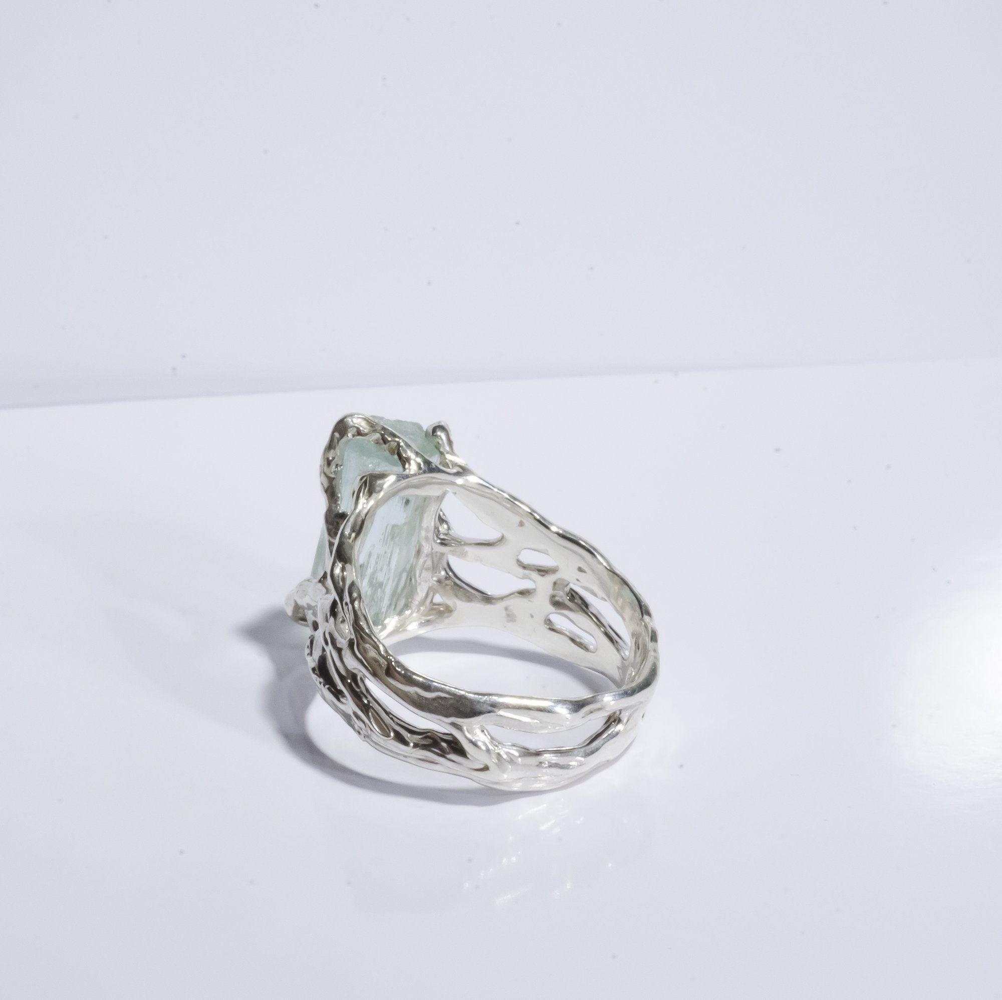 Каблучка з аквамарином - зображення 4