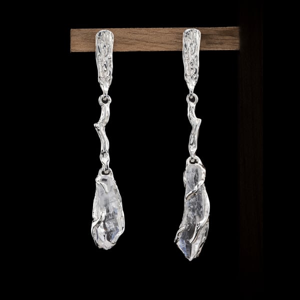 Сережки з гірським кришталем