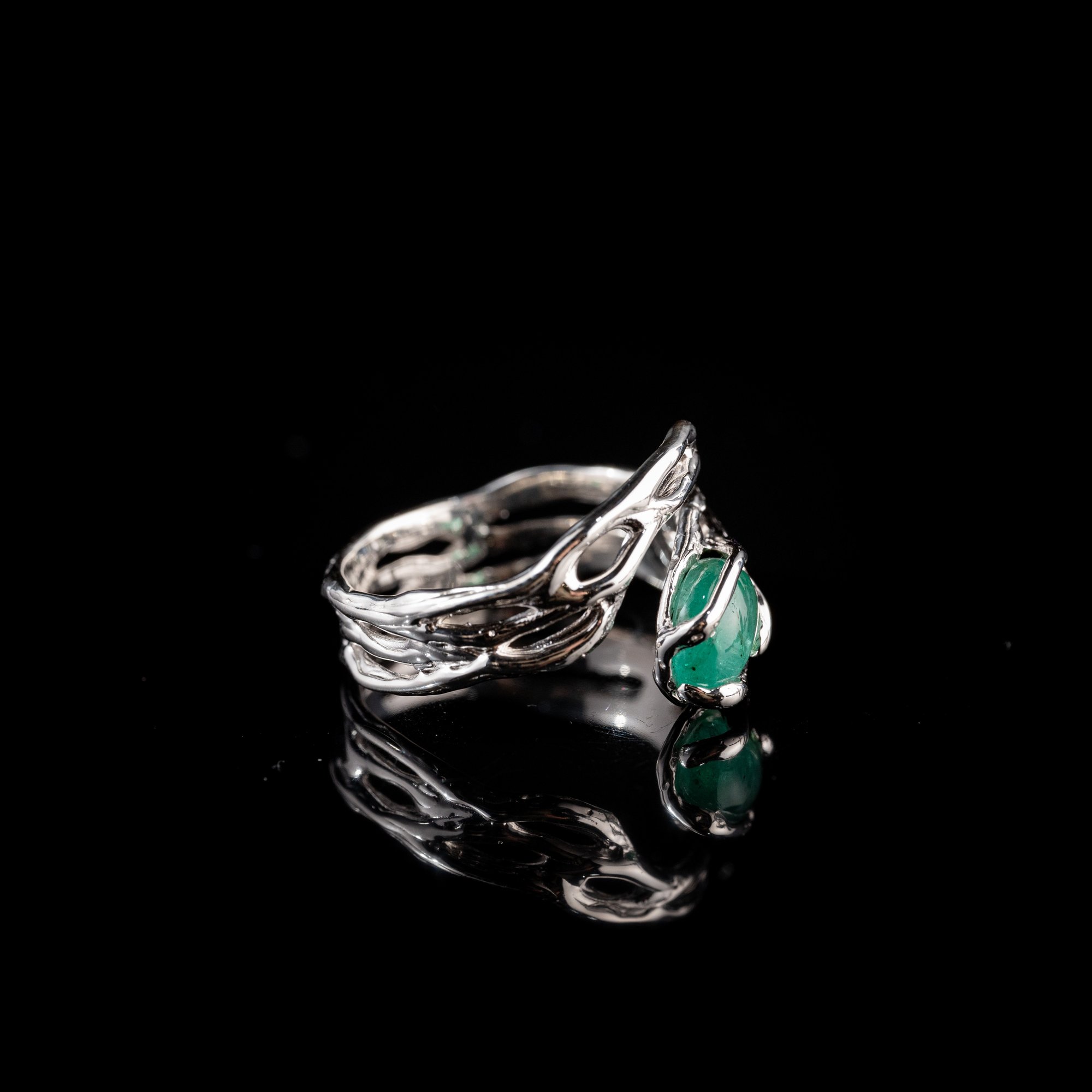 Каблучка зі смарагдом - зображення 3