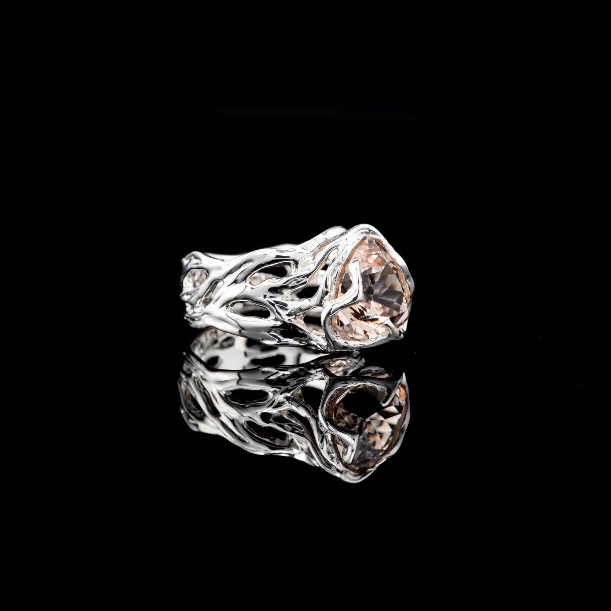 Каблучка з винним топазом - зображення 2