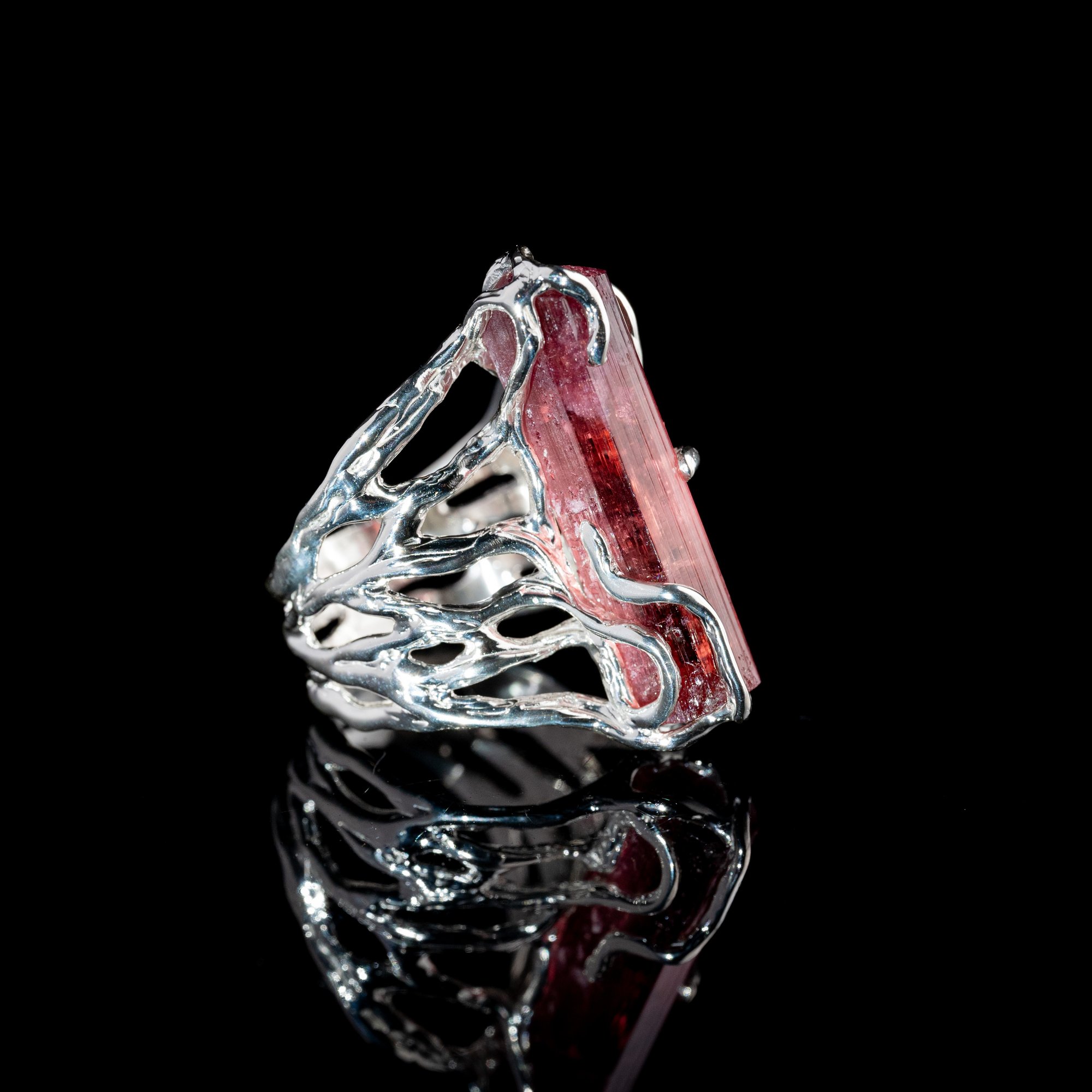 Каблучка з турмаліном рубелітом - зображення 3