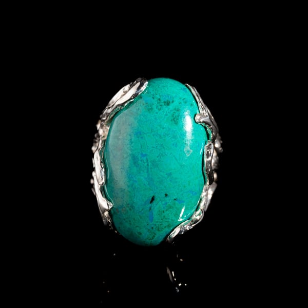 Ring with Chrysocolla