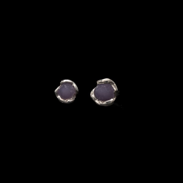Grape Chalcedony Earrings