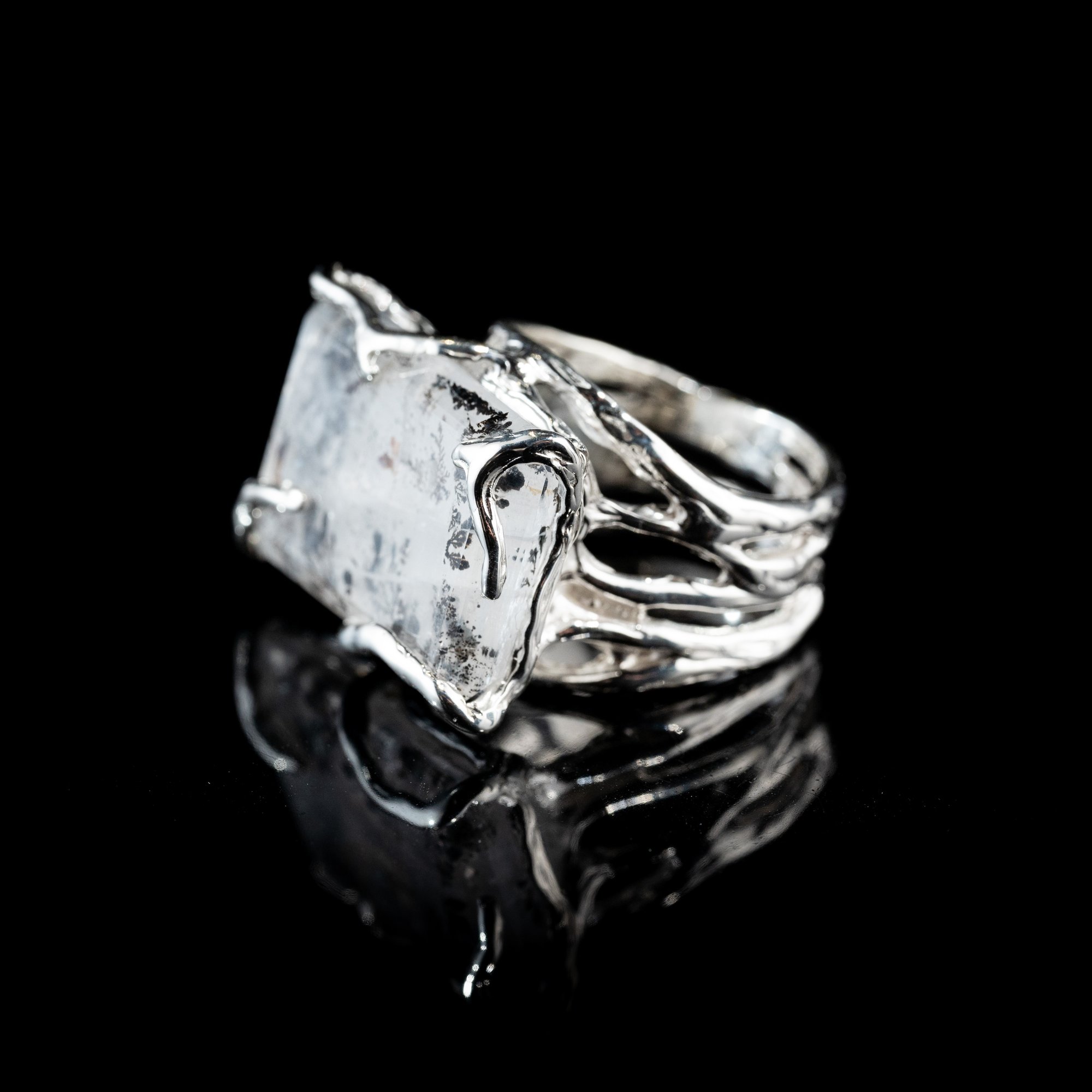 Каблучка з агатом з дендритами - зображення 2